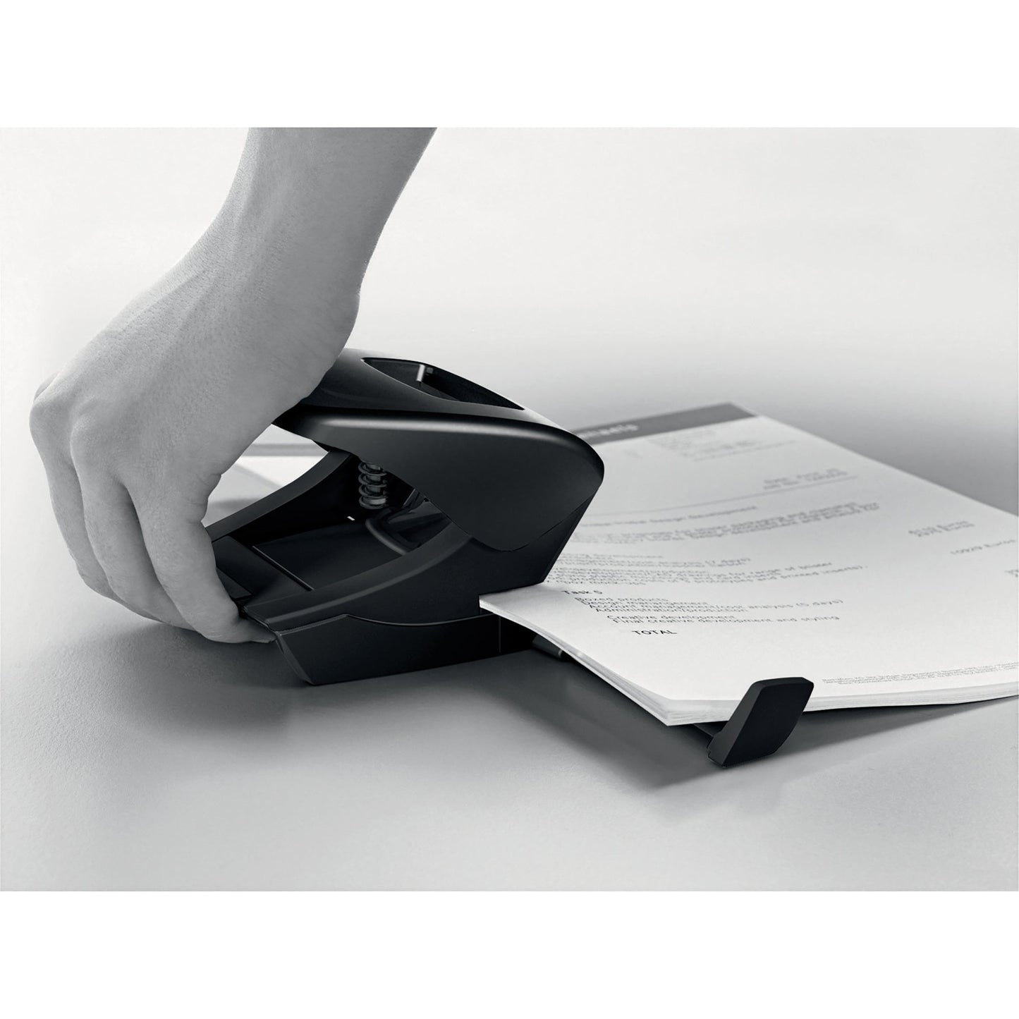 Leitz Locher NeXXt Recycle Mini 8cm 10 Bl. (80 g/m²) mit Anschlagschiene schwarz