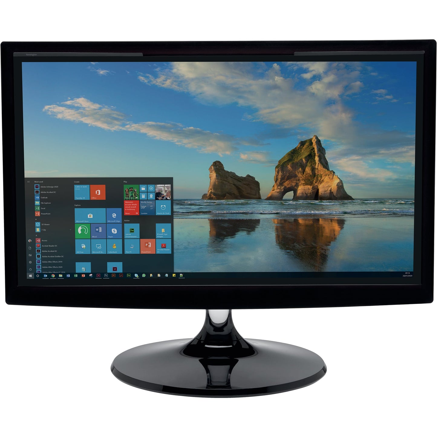 Kensington Blickschutzfilter MagProT 68,58 cm (27") magnethaftend inkl. antibakteriellem Reinigungstuch, Schutzhülle