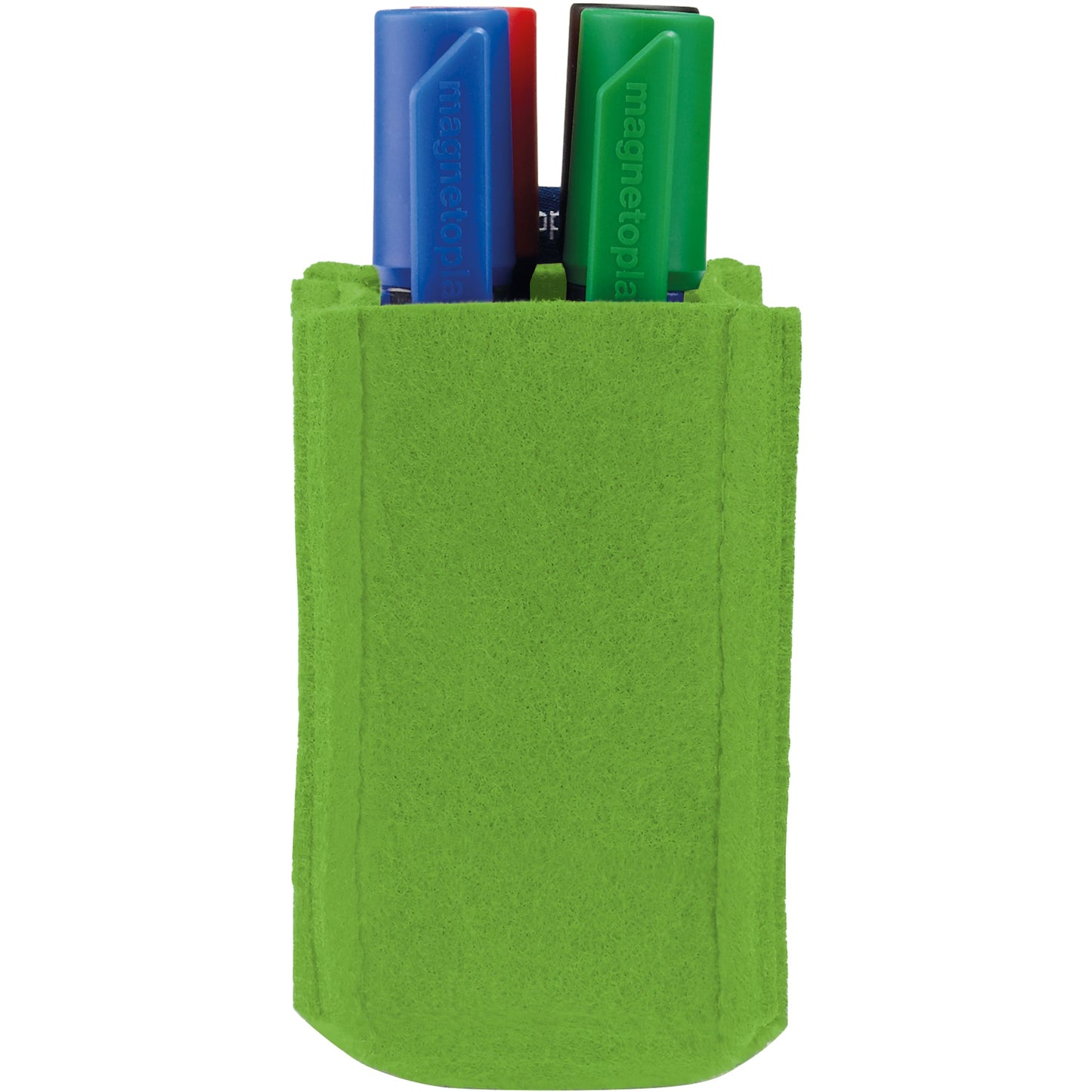 magnetoplan® Stiftehalter magnetoTray ecoAware SMALL 6 x 10 x 6 cm (B x H x T) nicht selbstklebend magnethaftend Polyester, 100 % recycelt grün