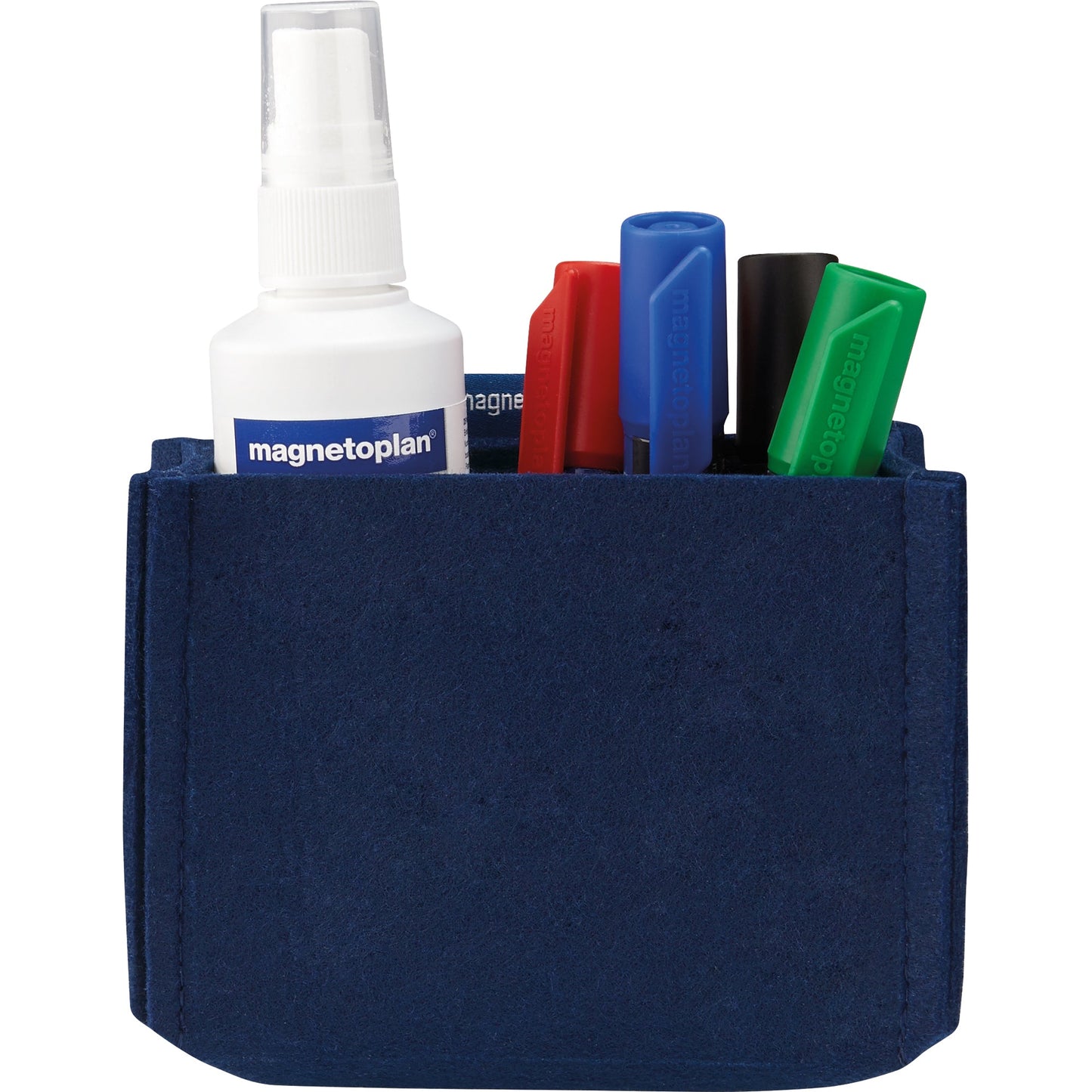 magnetoplan® Stiftehalter magnetoTray ecoAware MEDIUM 13 x 10 x 6 cm (B x H x T) nicht selbstklebend magnethaftend Polyester, 100 % recycelt blau