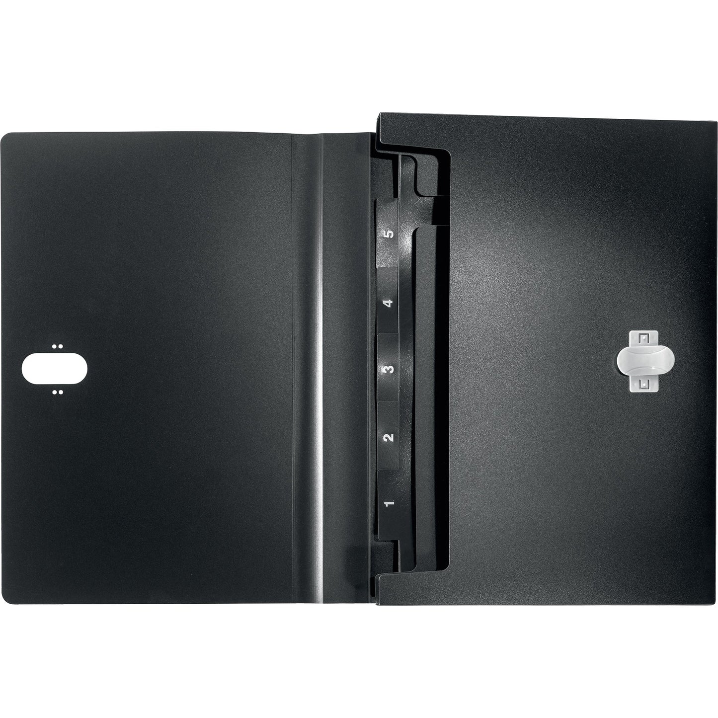 Leitz Fächermappe Recycle DIN A4 schwarz 5 Fächer