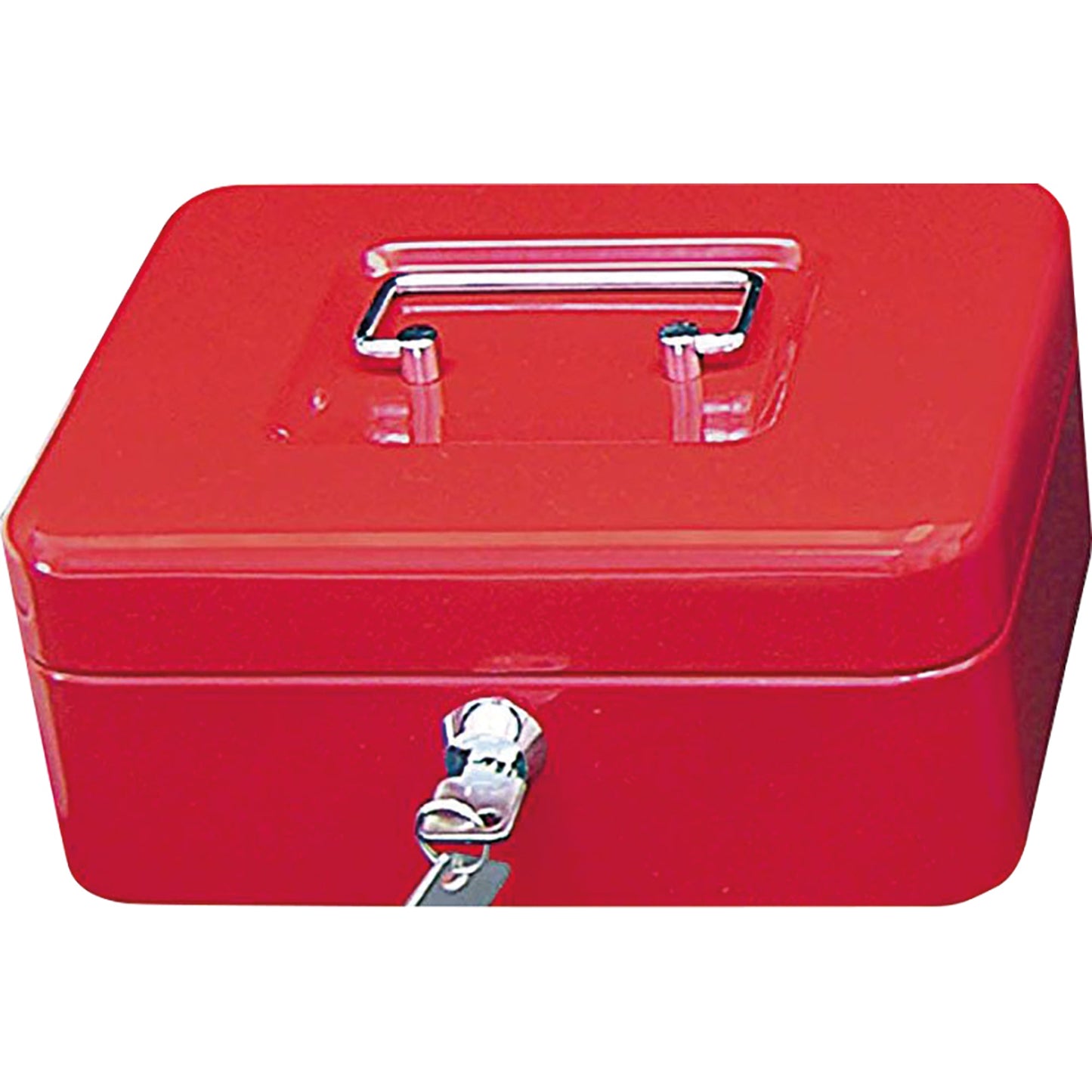 WEDO® Geldkassette 20 x 9 x 16 cm (B x H x T) 1 Fach für Banknoten 5 Fächer für Hartgeld mit Schloss Stahl rot