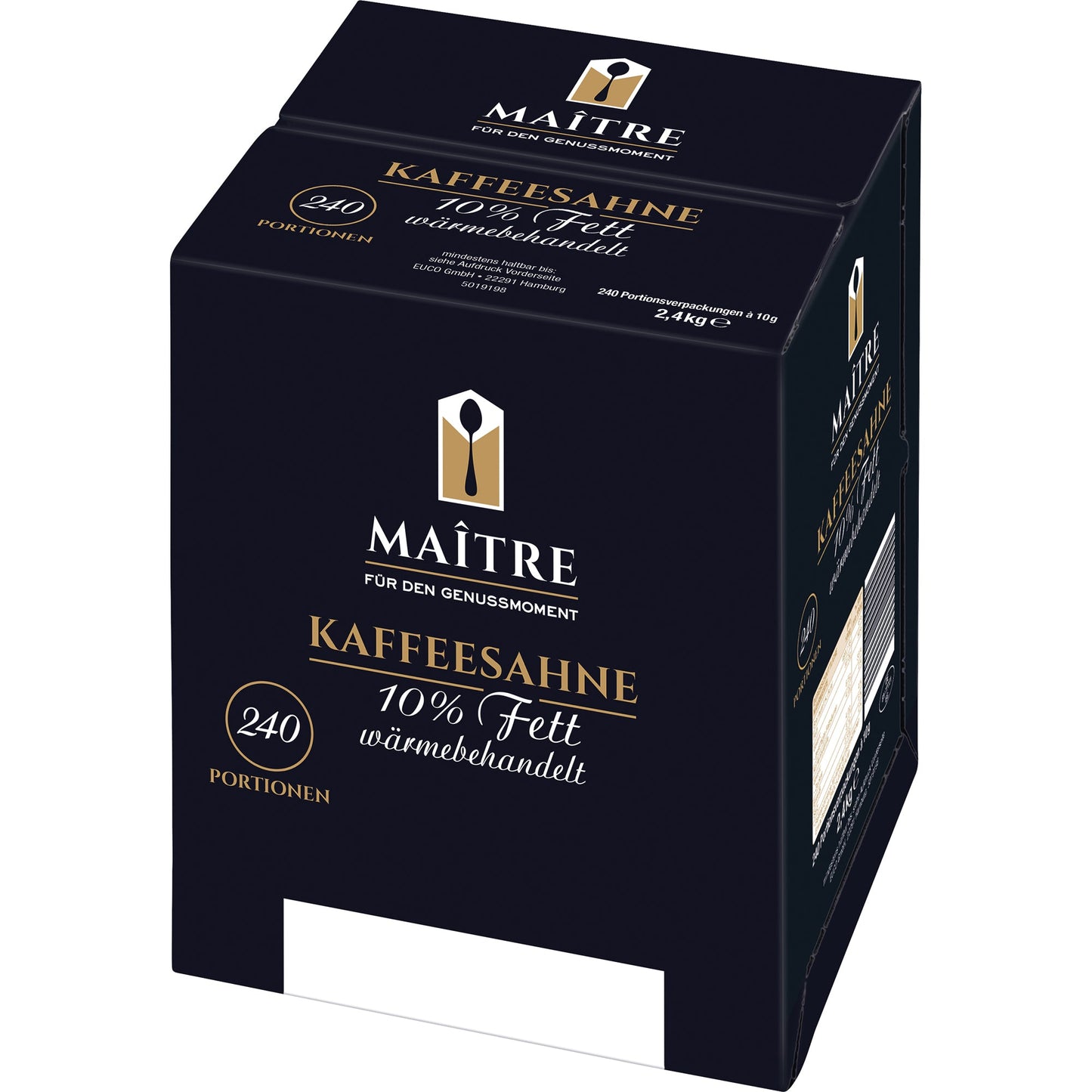 Maitre Kaffeesahne 10% 240 x 10 g/Pack.