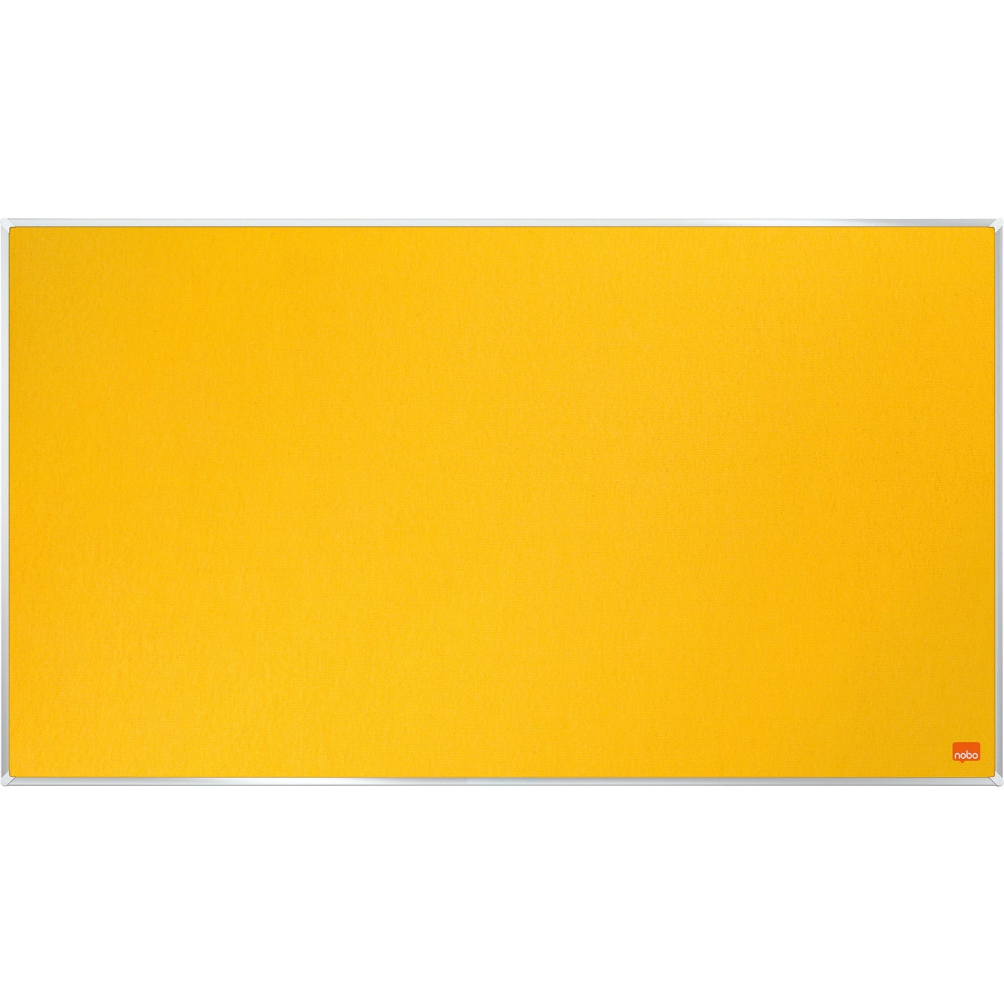 Nobo® Pinnwand Impression Pro Widescreen 71 x 40 cm (B x H) Maße der Oberfläche: 70,2 x 39,2 cm (B x H) Filz Material des Rahmens: Aluminium gelb