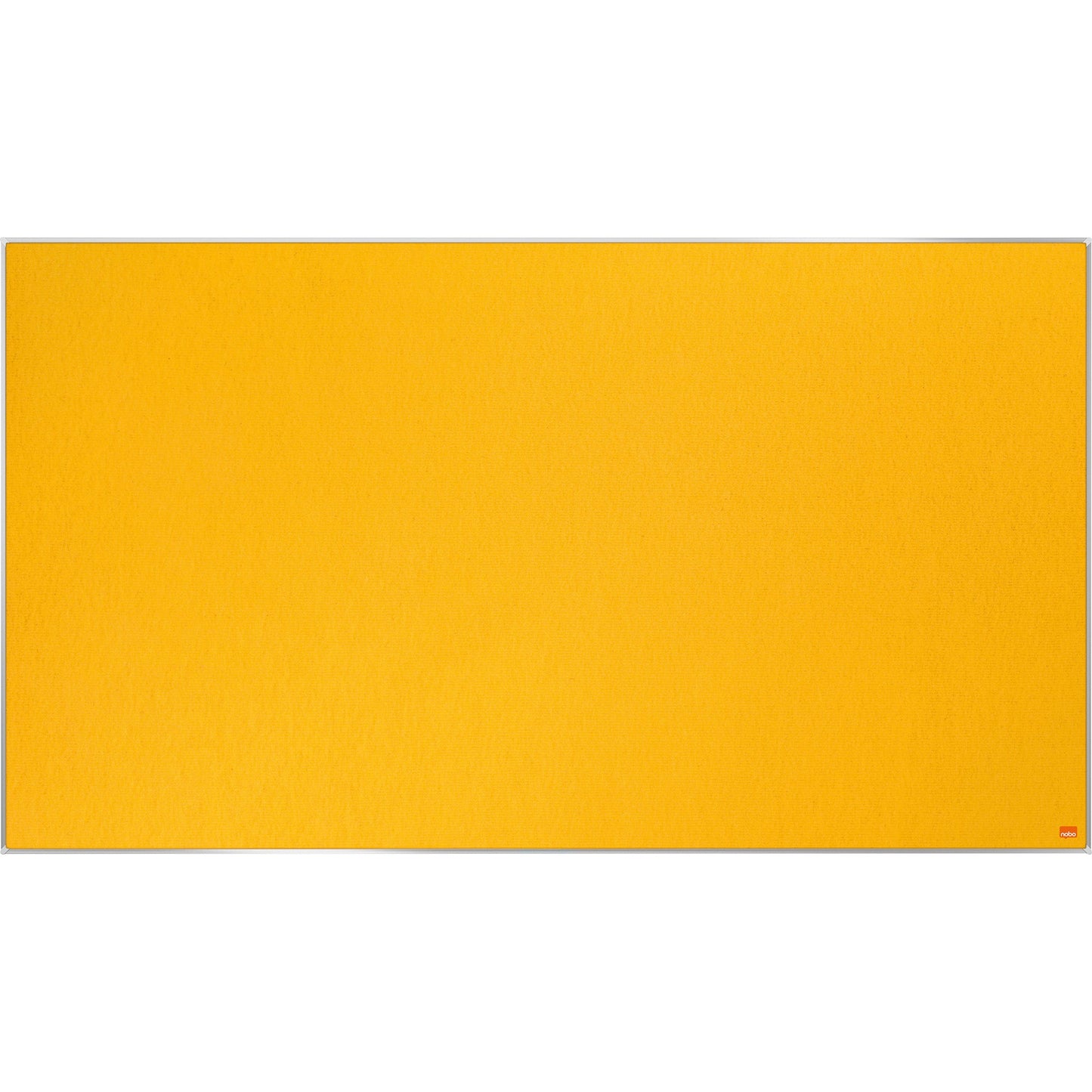 Nobo® Pinnwand Impression Pro Widescreen 122 x 69 cm (B x H) Maße der Oberfläche: 121 x 67,9 cm (B x H) Filz Material des Rahmens: Aluminium gelb