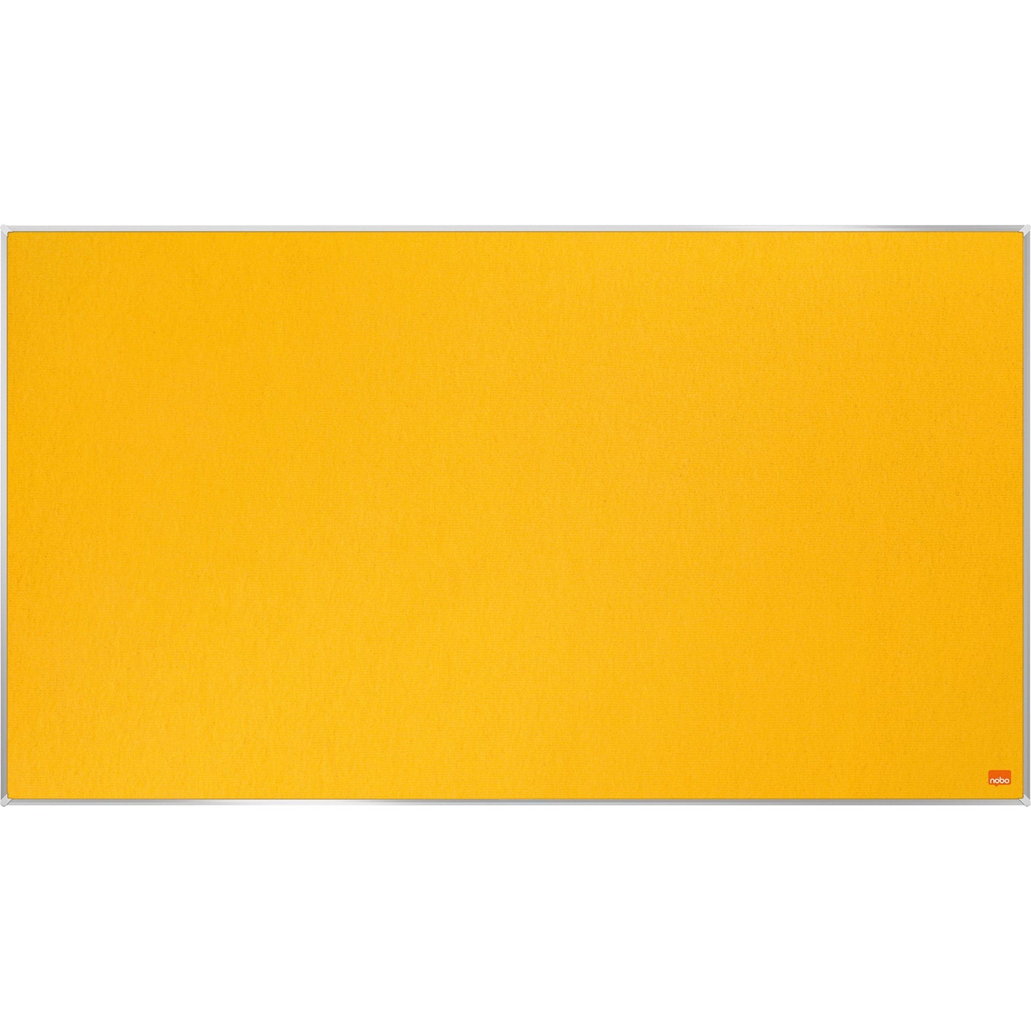 Nobo® Pinnwand Impression Pro Widescreen 89 x 50 cm (B x H) Maße der Oberfläche: 87,9 x 49,1 cm (B x H) Filz Material des Rahmens: Aluminium gelb
