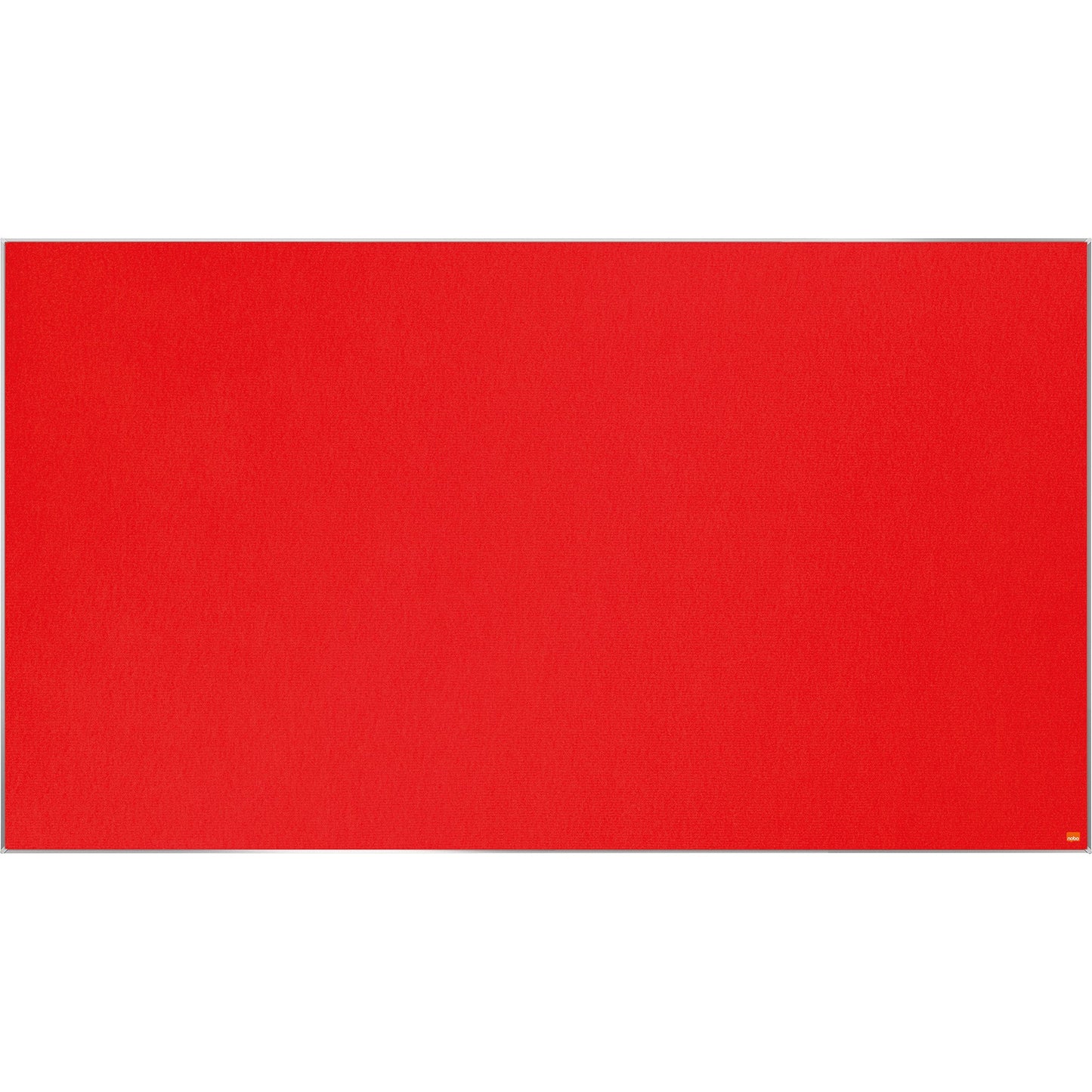 Nobo® Pinnwand Impression Pro Widescreen 155 x 87 cm (B x H) Maße der Oberfläche: 154,2 x 86,4 cm (B x H) Filz Material des Rahmens: Aluminium rot