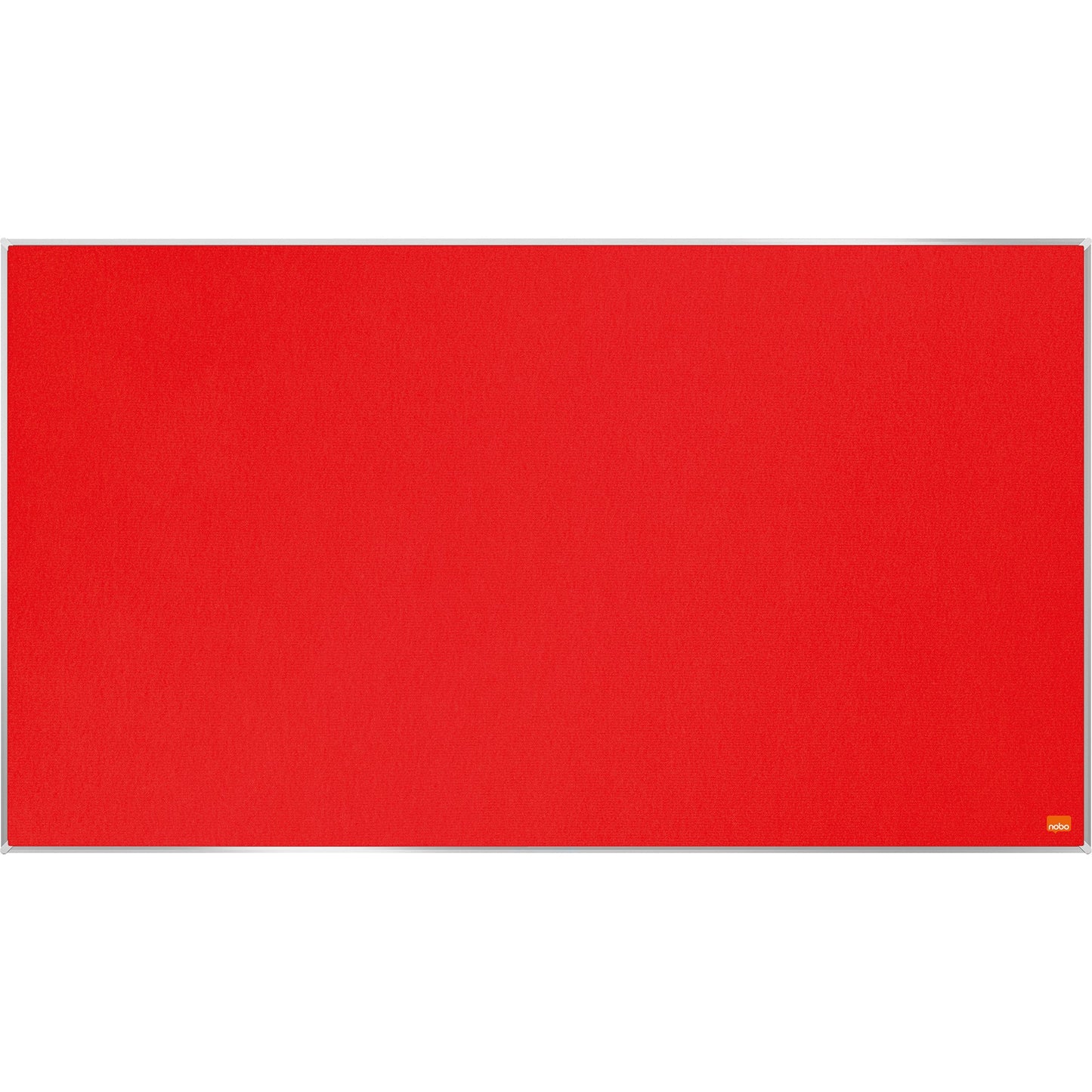 Nobo® Pinnwand Impression Pro Widescreen 89 x 50 cm (B x H) Maße der Oberfläche: 87,9 x 49,1 cm (B x H) Filz Material des Rahmens: Aluminium rot
