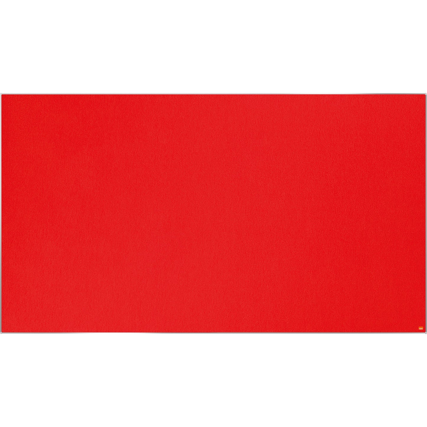 Nobo® Pinnwand Impression Pro Widescreen 188 x 106 cm (B x H) Maße der Oberfläche: 187,5 x 105,2 cm (B x H) Filz Material des Rahmens: Aluminium rot