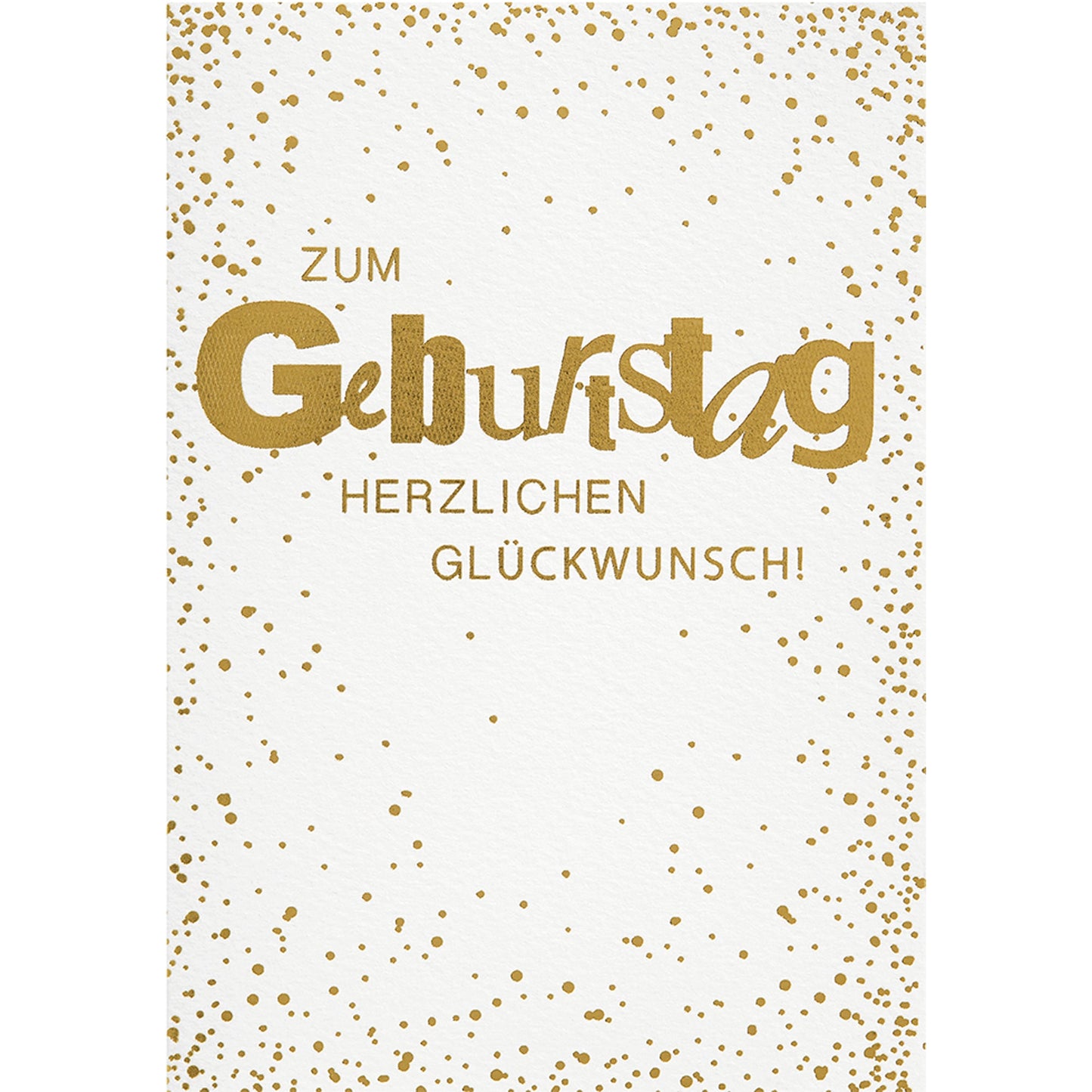 Perleberg Faltkarte Basic Classic Geburtstagskarte 250g/m² mehrfarbig Geburtstag Zum Geburtstag Herzlichen Glückwunsch