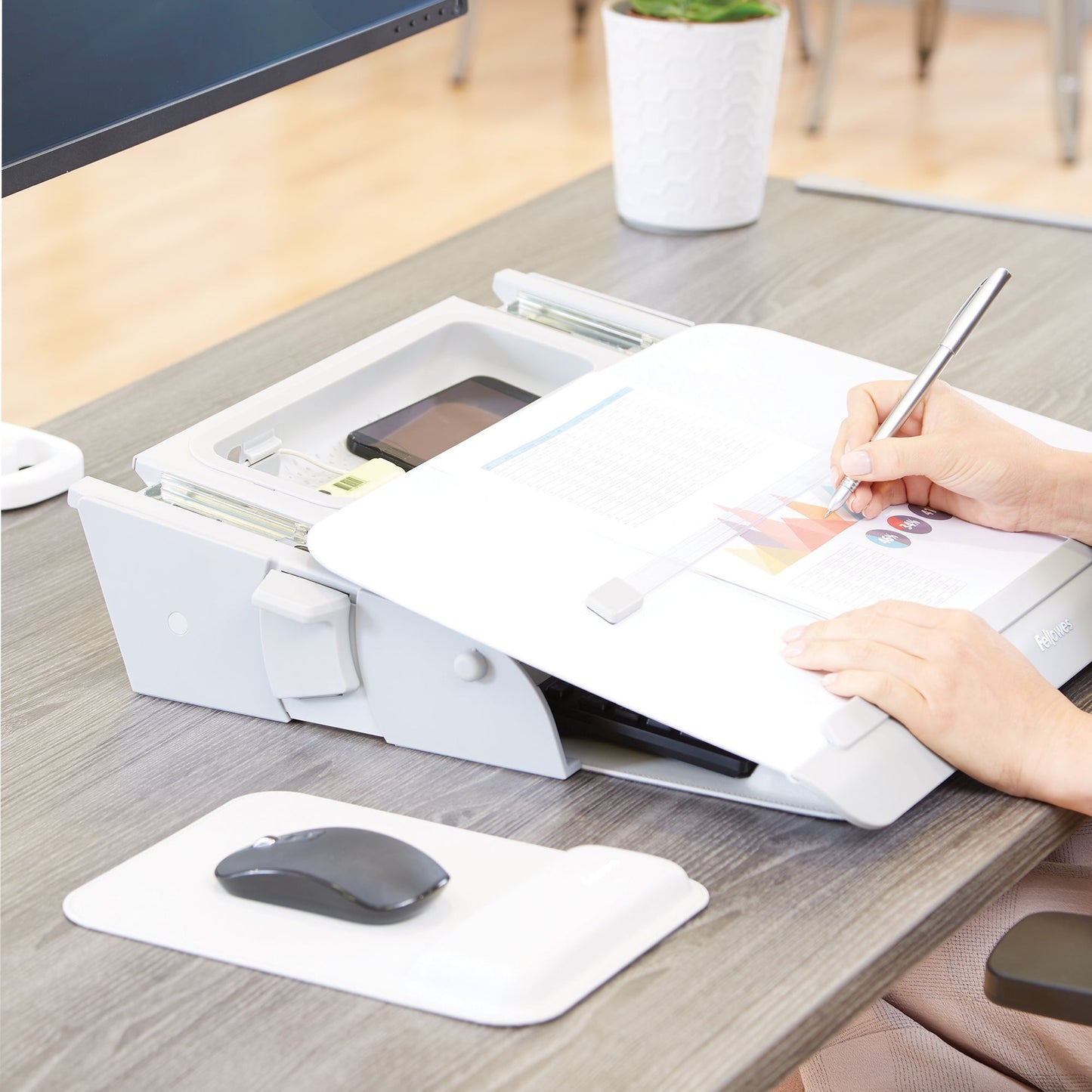 Fellowes Dokumentenhalter Hana LT 8065801 ws