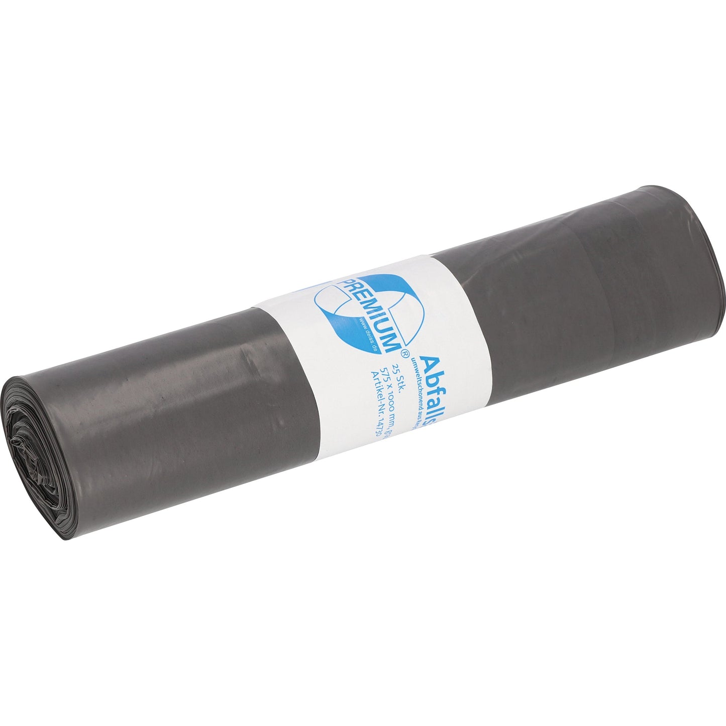 Müllbeutel PREMIUM 57,5 x 100 cm (B x H) 30µm 70l Polyethylen grau 25 St./Pack.