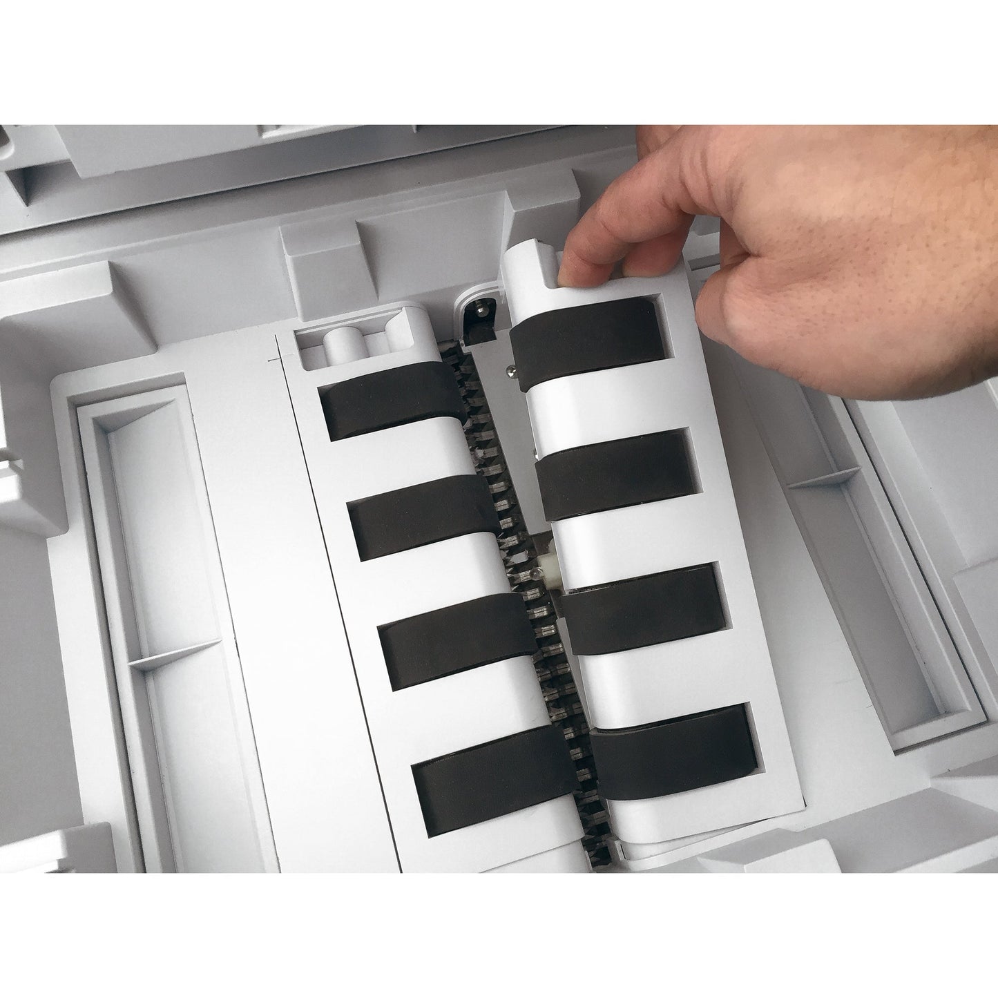 Shredcat Aktenvernichter SHREDCAT 8285 CC P-4 Papier, Heftklammern, Kreditkarten, CDs/DVDs Partikelschnitt 6 Bl. manuell, 350 Bl. automatisch hellgrau