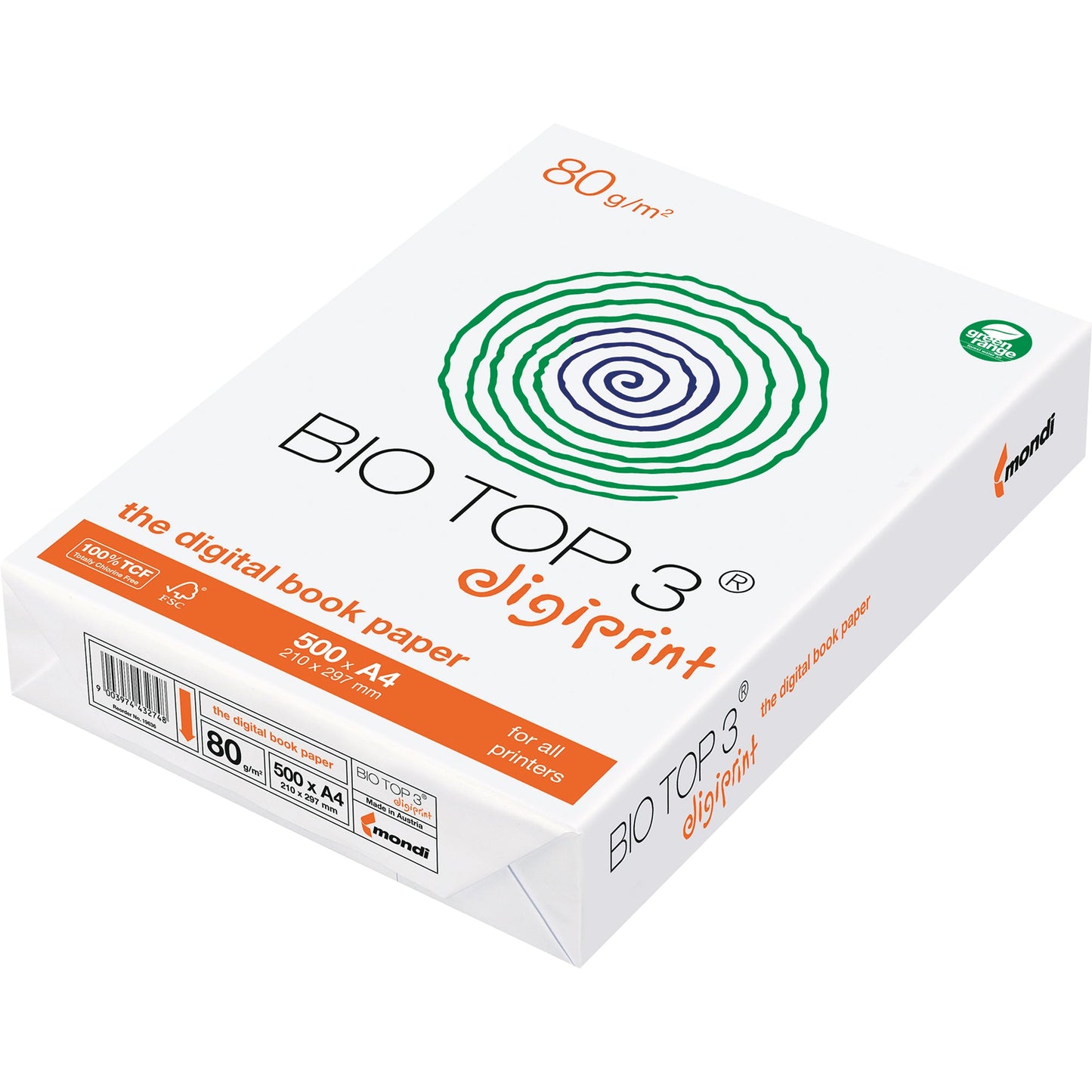 Biotop 3 Multifunktionspapier extra DIN A3 80g/m² weiß 500 Bl./Pack.