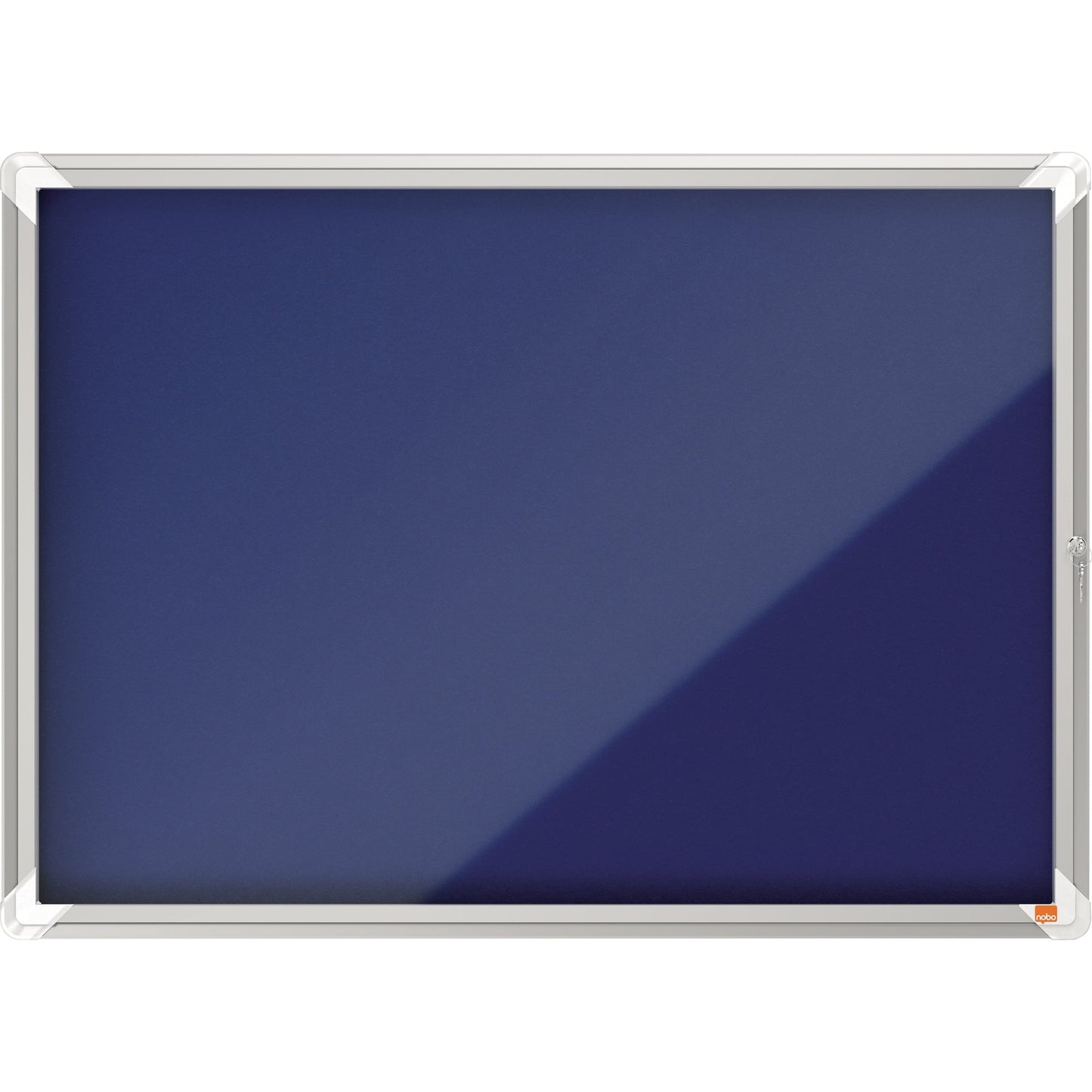 Nobo® Schaukasten Premium Plus Innenbereich 92,3 x 66,7 x 4,3 cm (B x H x T) 8 x DIN A4 mit Schloss Aluminium silber