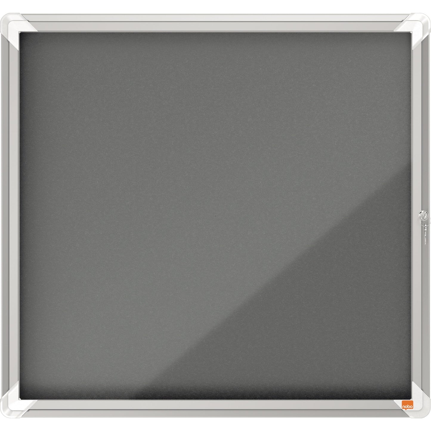 Nobo® Schaukasten Premium Plus Innenbereich 74,5 x 69 x 4 cm (B x H x T) 6 x DIN A4 mit Schloss Aluminium silber