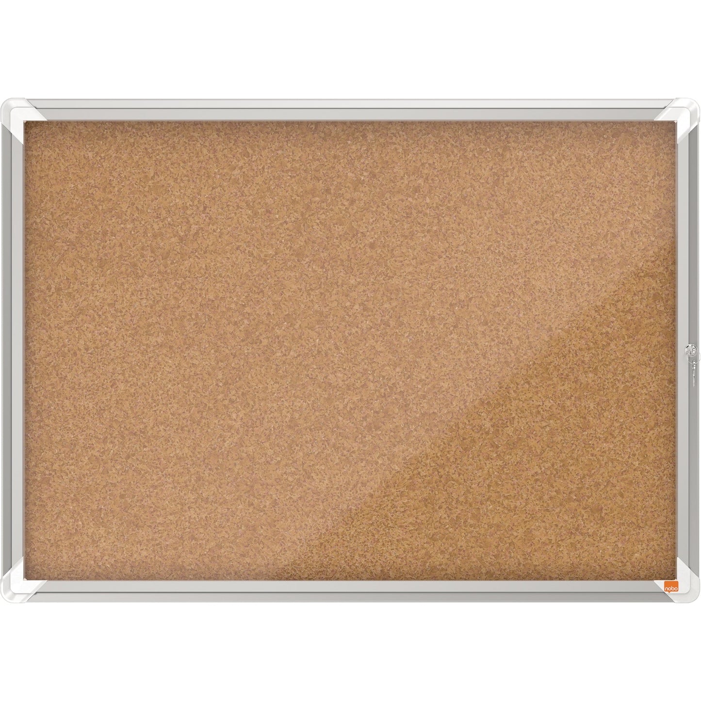 Nobo® Schaukasten Premium Plus Innenbereich 92,3 x 66,7 x 4,3 cm (B x H x T) 8 x DIN A4 mit Schloss Aluminium silber