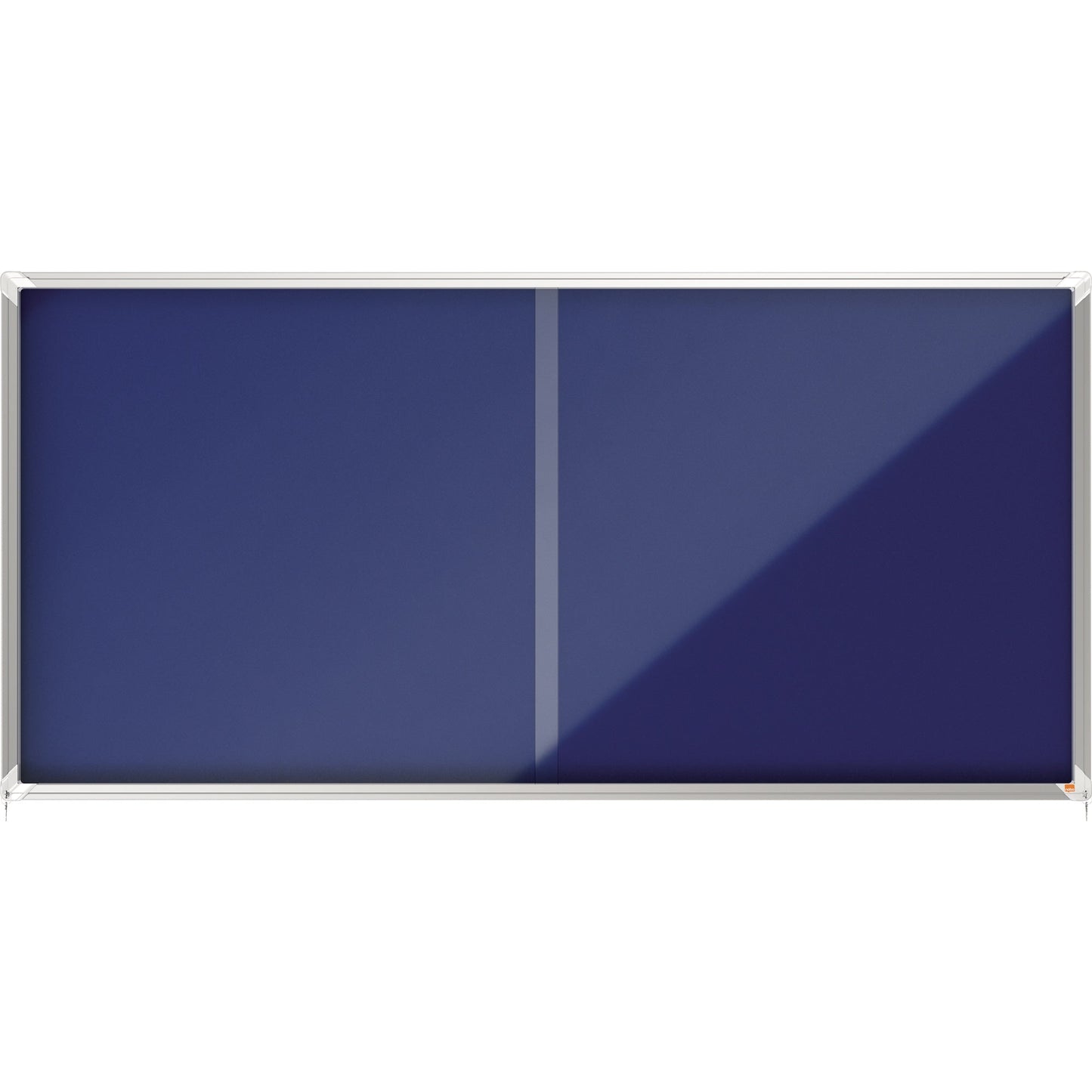 Nobo® Schaukasten Premium Plus Innenbereich 199,7 x 96,7 x 6,3 cm (B x H x T) 27 x DIN A4 mit Schloss Aluminium silber