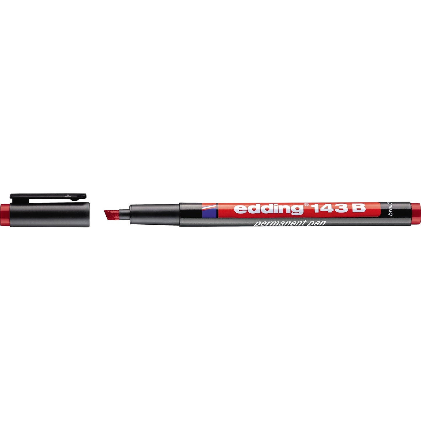 edding Folienstift 143 B 1-3mm rot nicht dokumentenecht