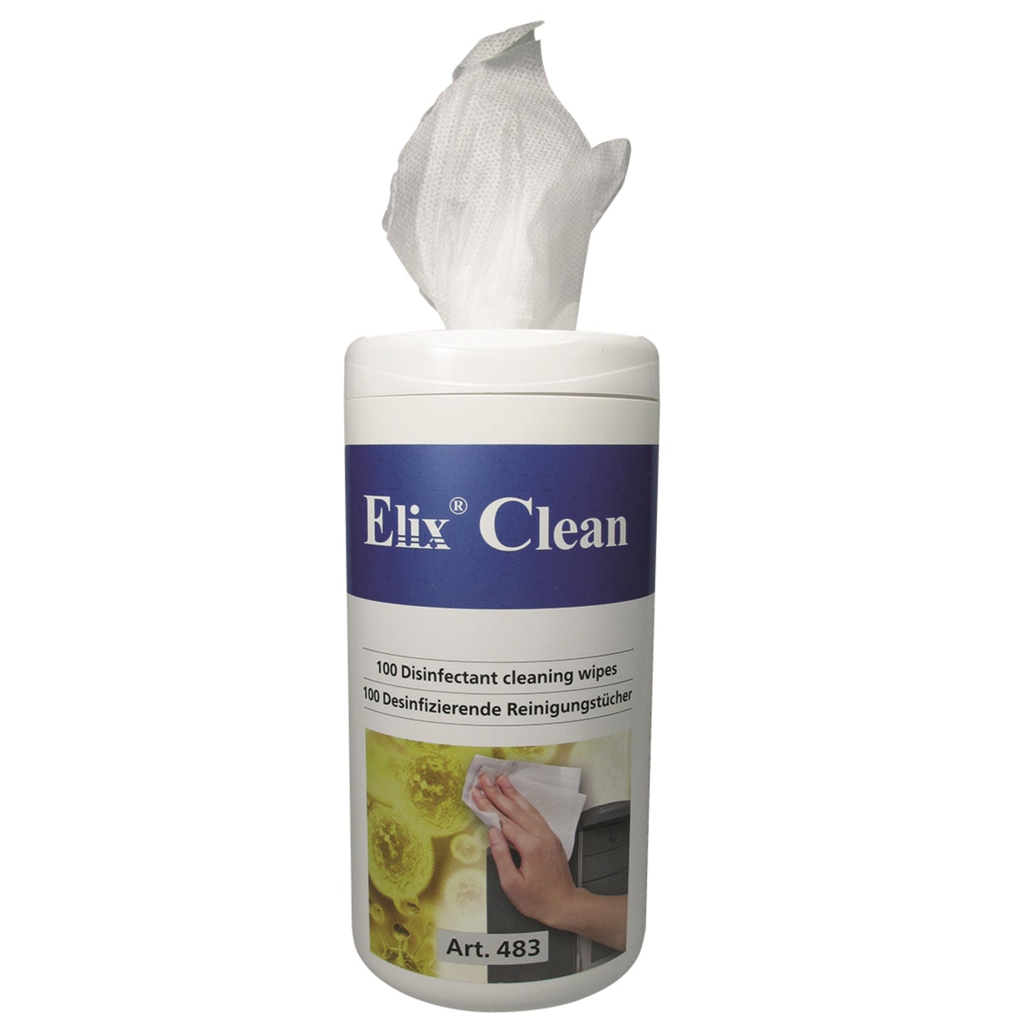 Elix Clean Desinfektionstücher Oberfläche 13 x 15 cm (B x H) alkoholfrei bakterizid, levurozid, begrenzt viruzid 6-8 100 St./Pack.