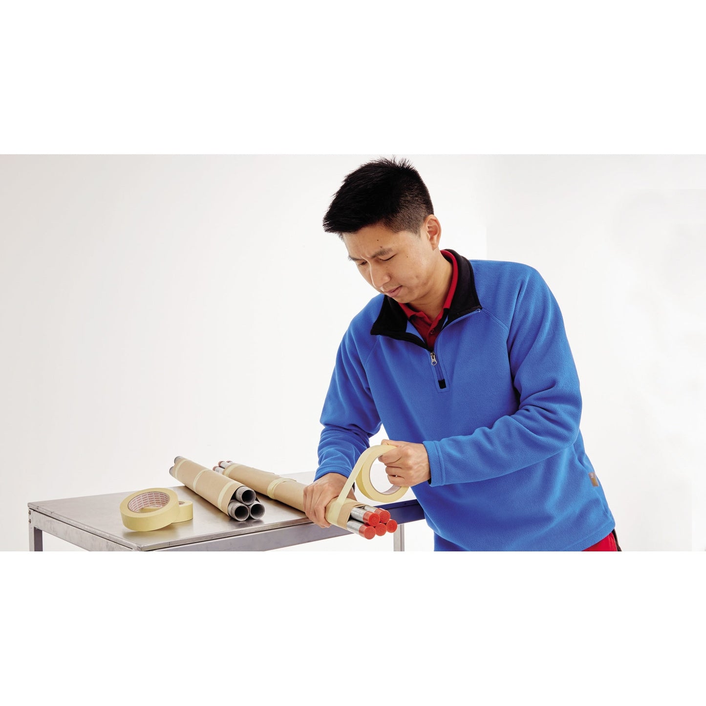 NOPI® Kreppband Innenbereich 35 mm x 50 m (B x L) Naturkautschuk beige