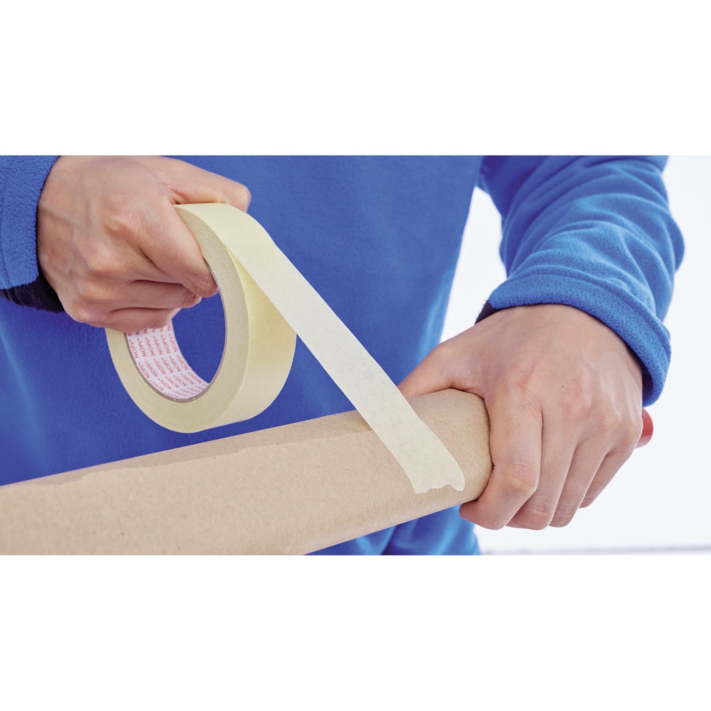 NOPI® Kreppband Innenbereich 30 mm x 50 m (B x L) Naturkautschuk beige