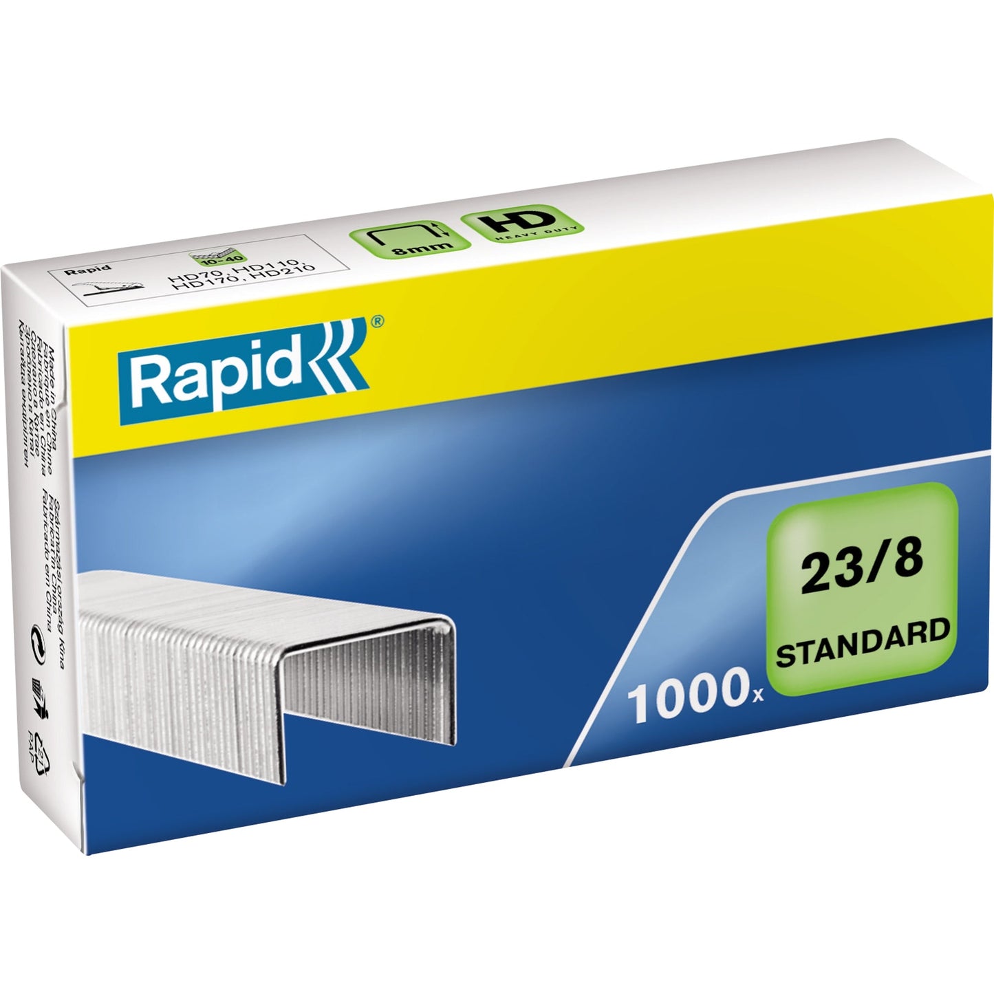 Rapid Heftklammer Standard 23/8 Rapid Blockheftgeräte HD70, HD110, HD210 1.000 St./Pack.
