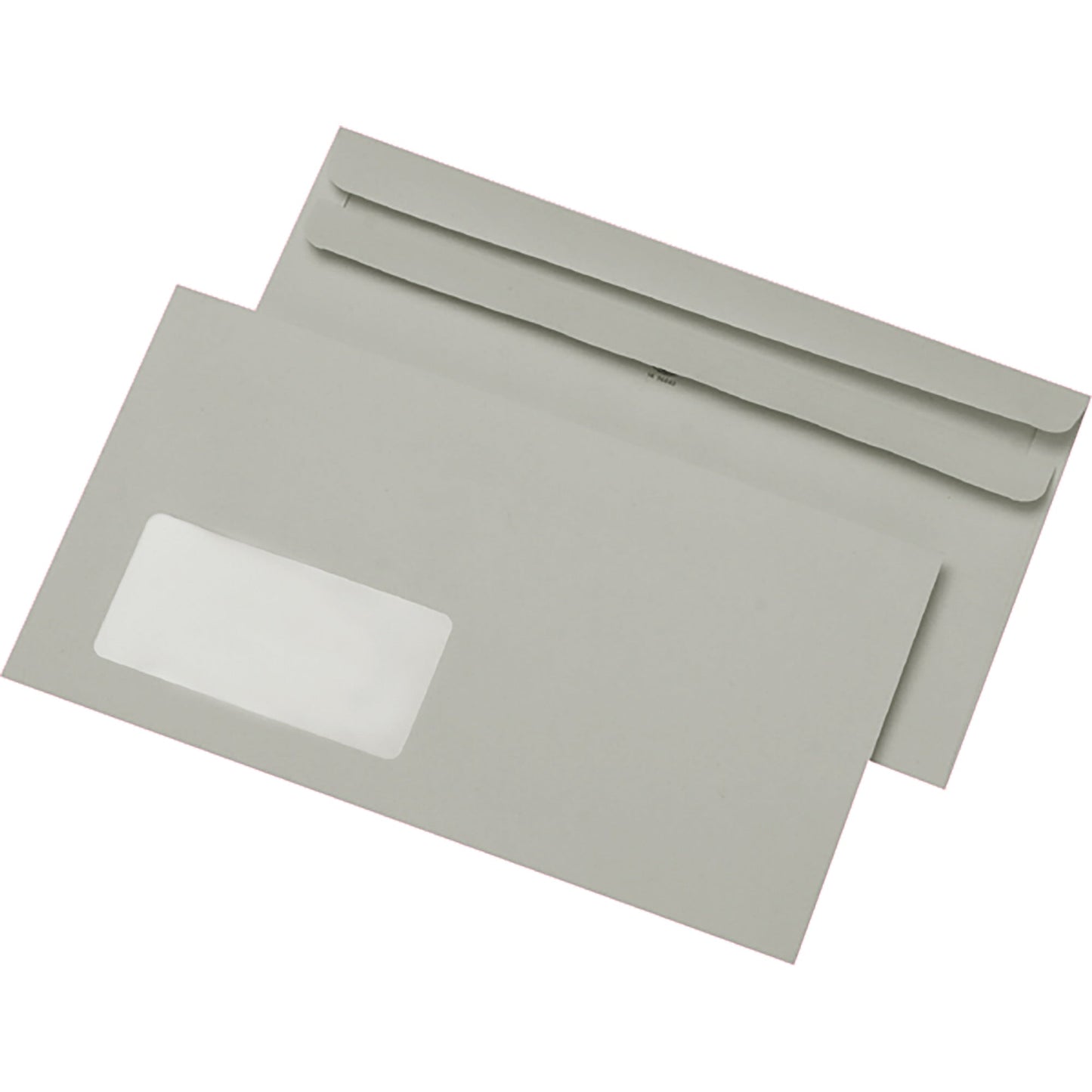 MAILmedia Briefumschlag Kompakt 235 x 125 mm (B x H) mit Selbstklebung mit Fenster 75g/m² grau 1.000 St./Pack.