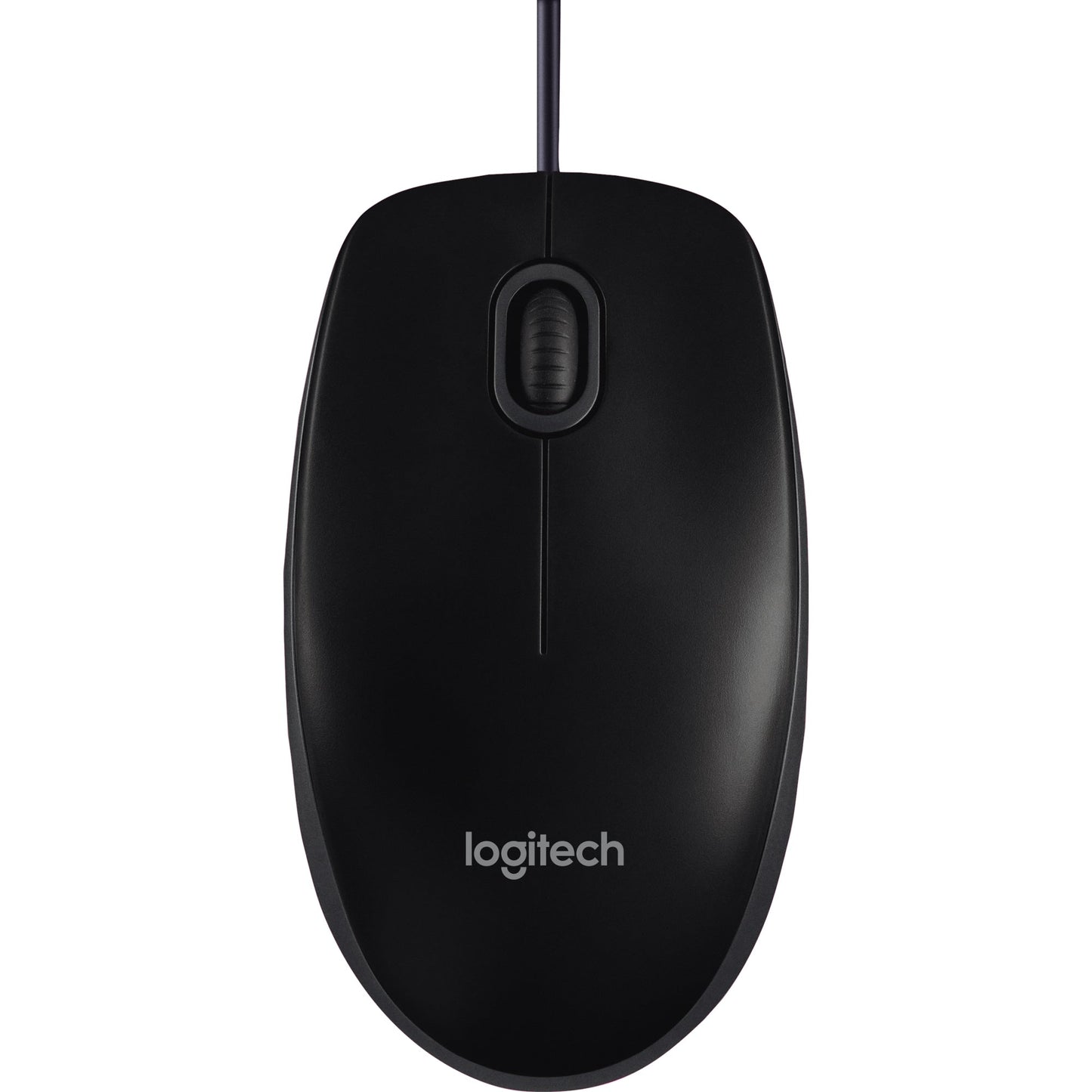 Logitech Optische PC Maus B100 Links- und Rechtshänder USB-A schwarz