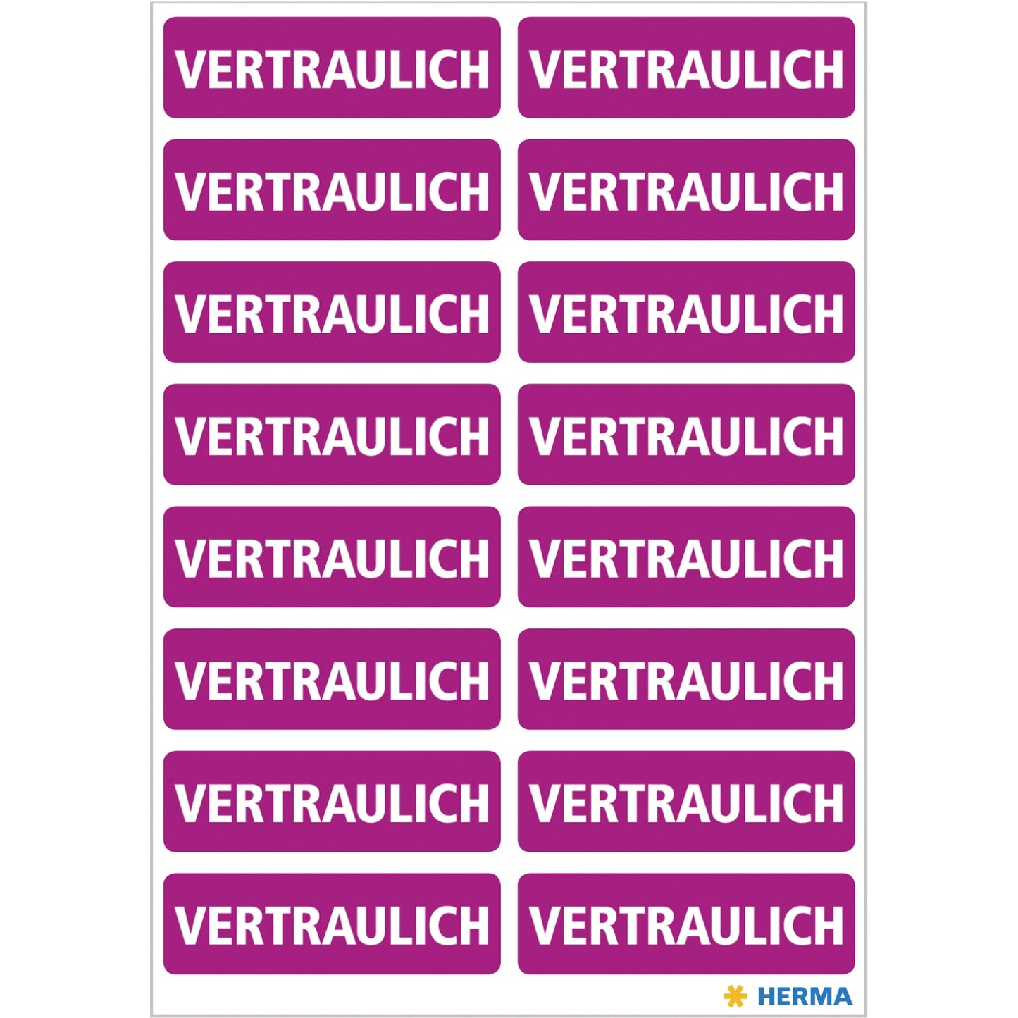 HERMA Hinweisetikett HOME 40 x 12 mm (B x H) Papier lila 320 Etik./Pack.