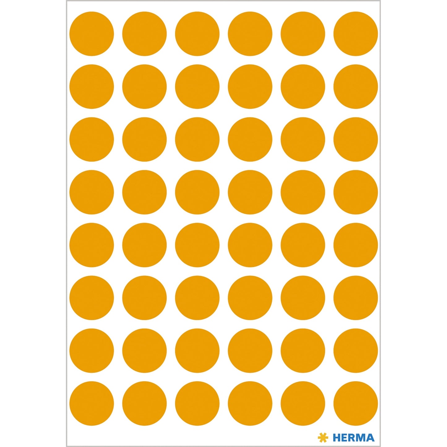 HERMA Markierungspunkt VARIO 13mm Papier leuchtorange 240 Etik./Pack.