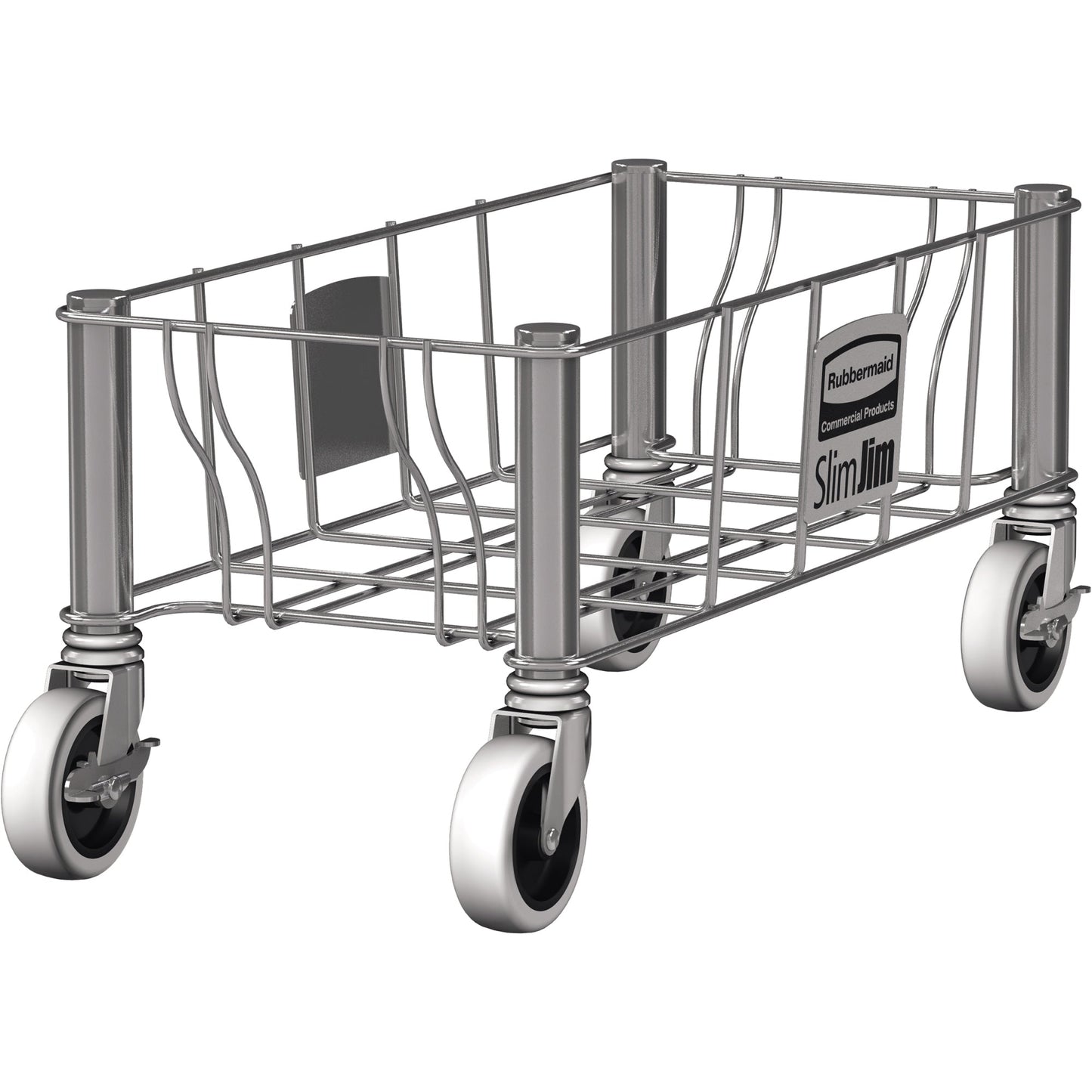 Rubbermaid Transportroller Slim Jim Abfalleimer SLIM JIM® 2026721, 2026725, 2026726 16,48 x 41,94 cm (B x H) Edelstahl silber
