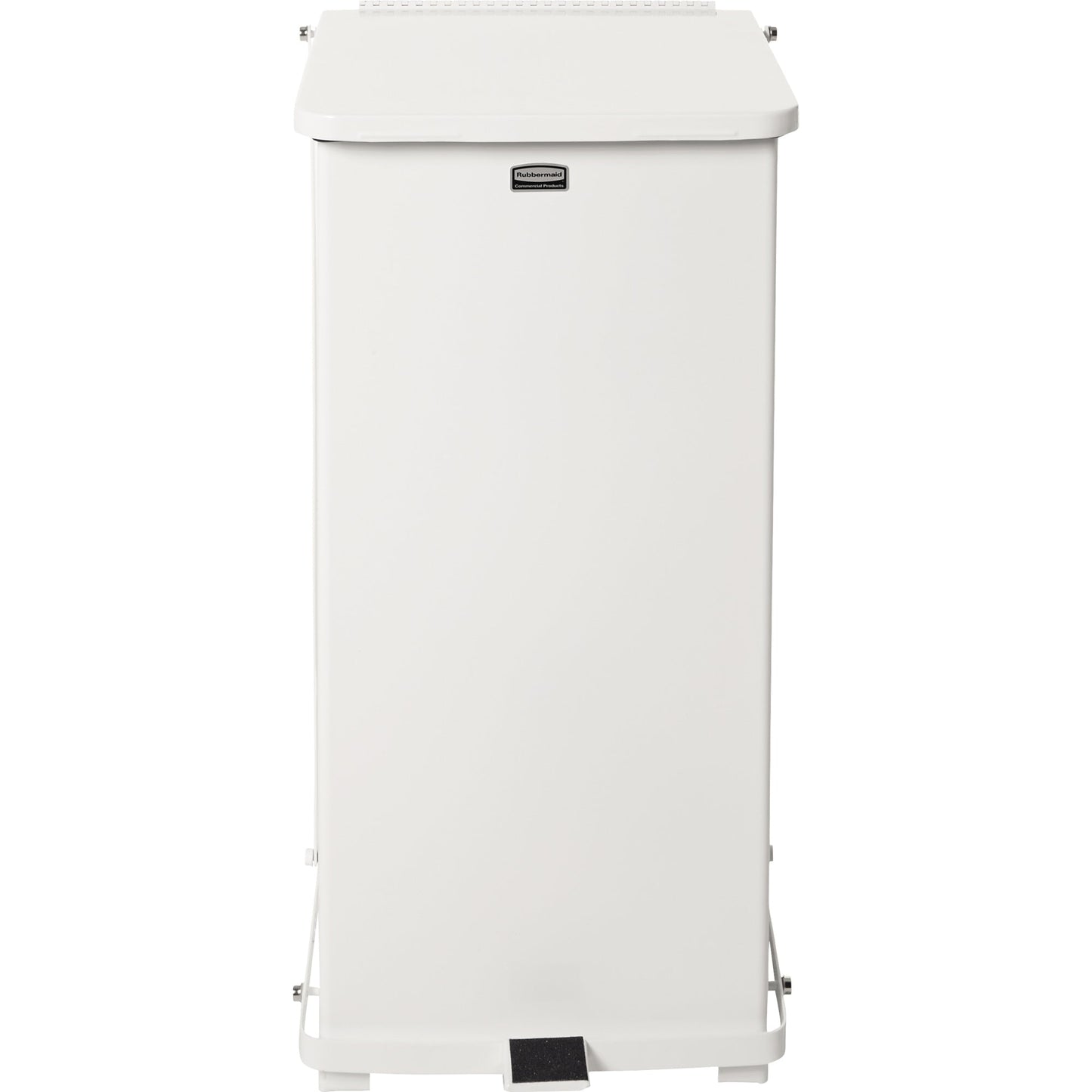 Rubbermaid Abfalleimer Defender 90l Stahl, verzinkt weiß 1 Sortierfach