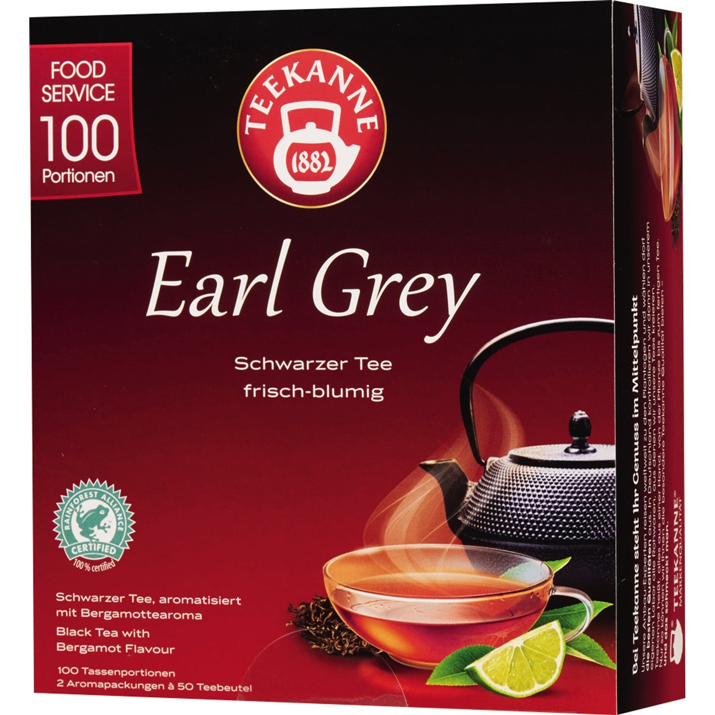 Teekanne Tee Earl Grey 100 Btl./Pack.