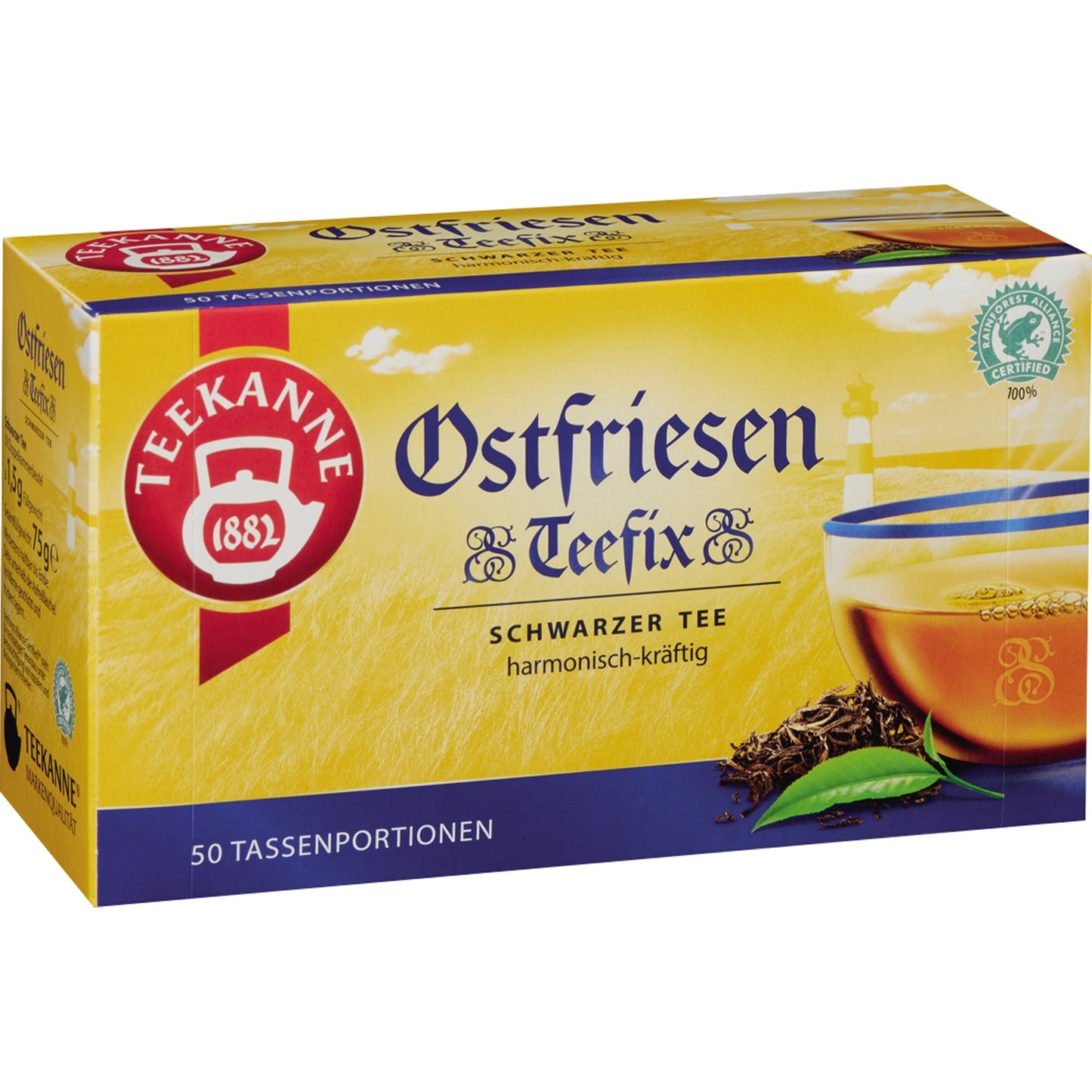 Teekanne Tee Teefix Schwarztee 50 Btl./Pack.