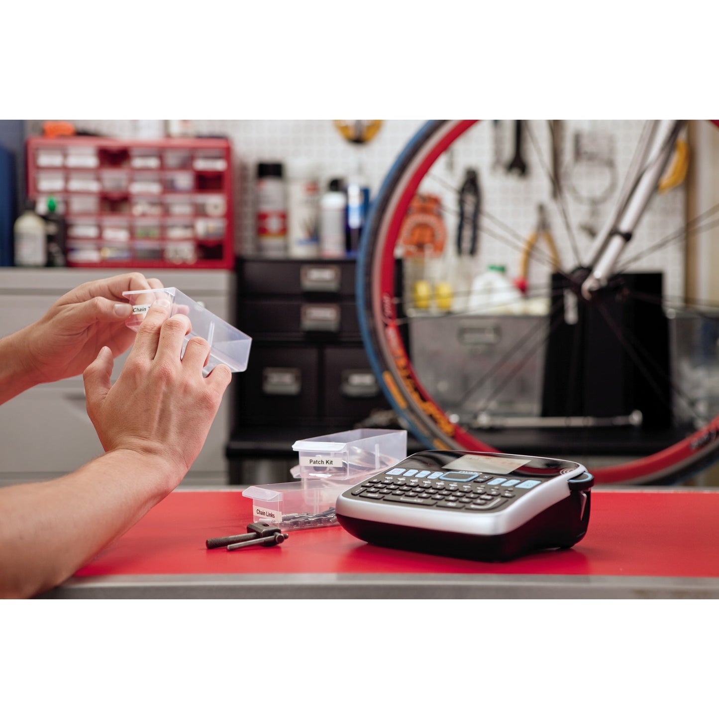 DYMO® Beschriftungsgerät LabelManagerT 360D 2 Display-Zeilen 7 Schriftgrößen 2 Druckzeilen inkl. Akku Li-Ion, Netzteil, D1-Starterkassette