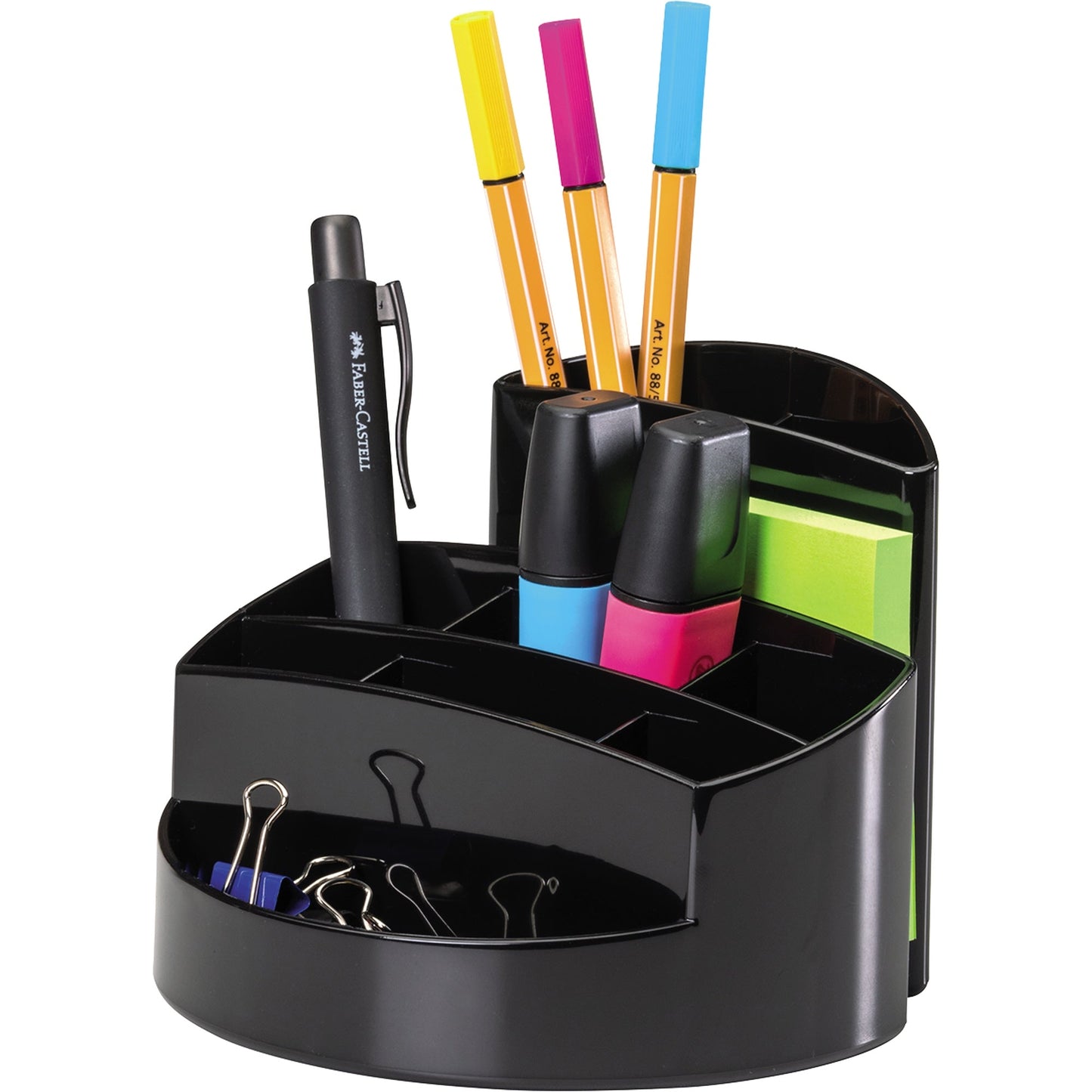 HAN Stifteköcher RONDO 14 x 10,9 x 14 cm (B x H x T) Polystyrol schwarz