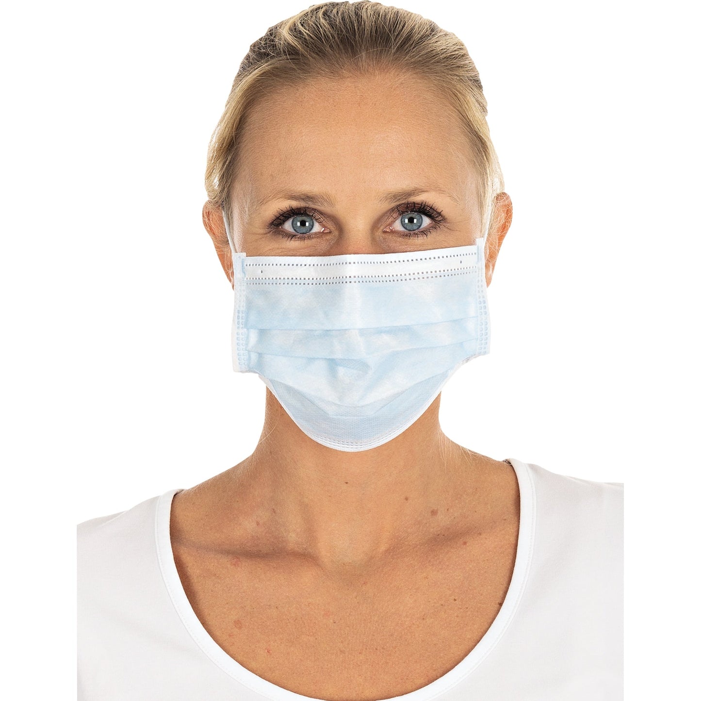 HYGOSTAR Mundschutz Einweg EN 14683 Polypropylen-Vlies blau 50 St./Pack.