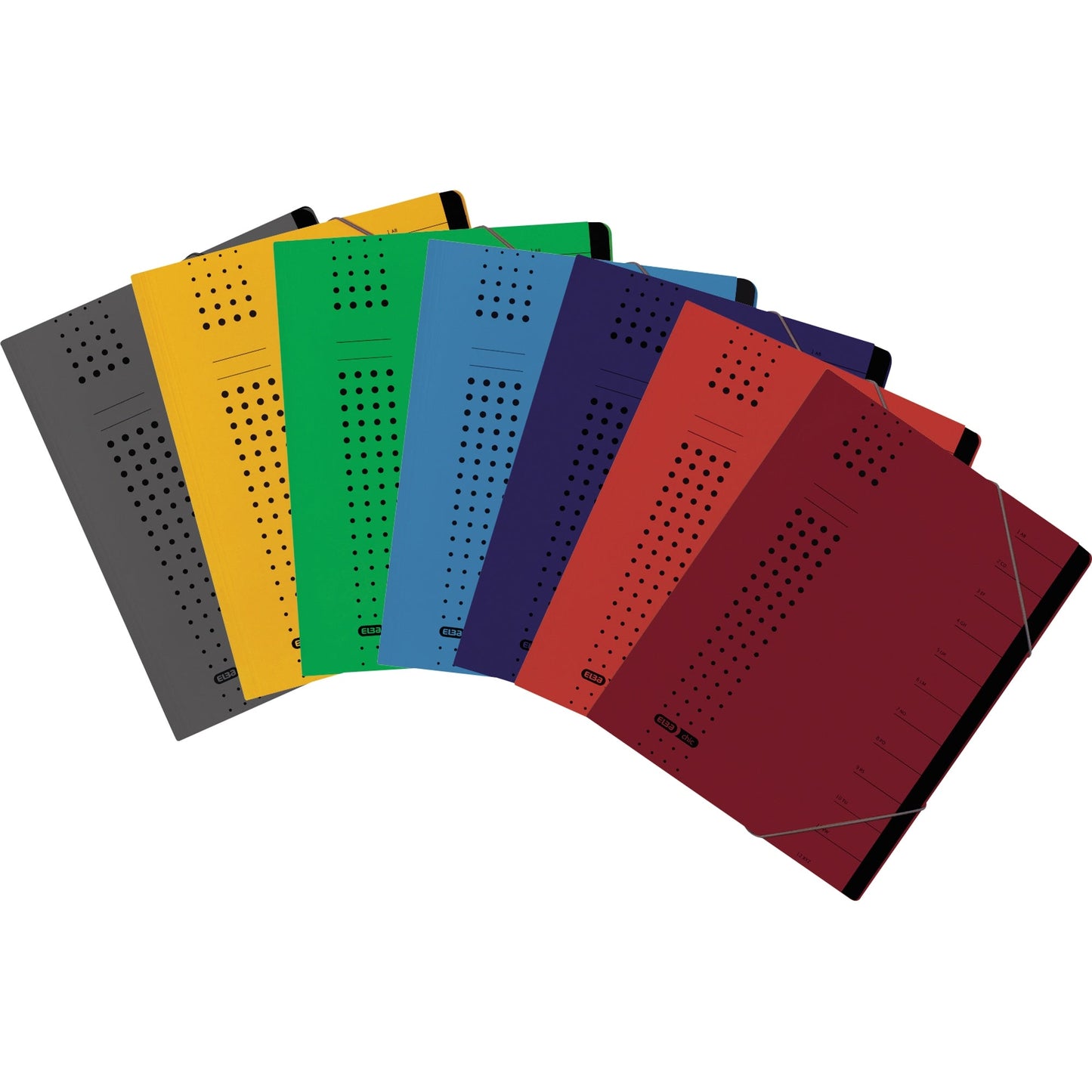 ELBA Ordnungsmappe chic DIN A4 320g/m² Intensivkarton, recycelt Farbe: anthrazit 7 Fächer