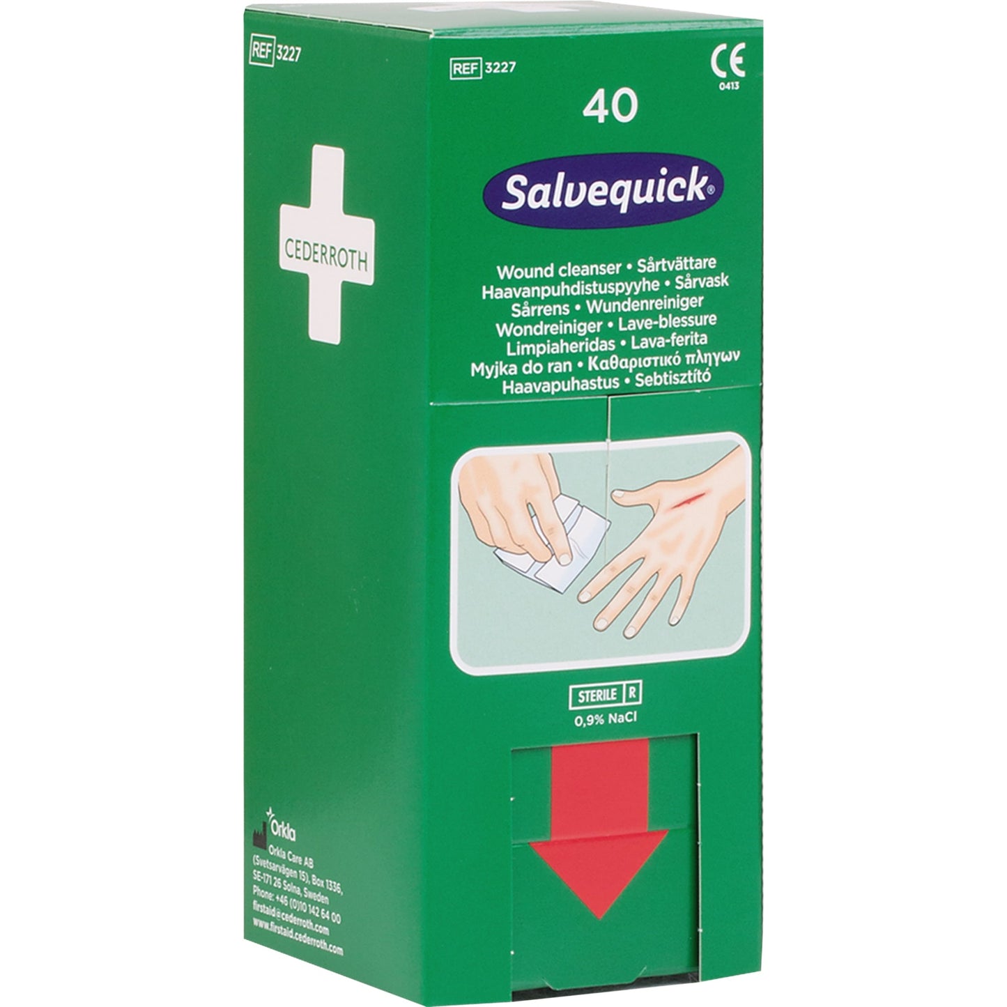 Salvequick Wundreinigungstuch 21 x 12 cm (B x L) 40 St./Pack.