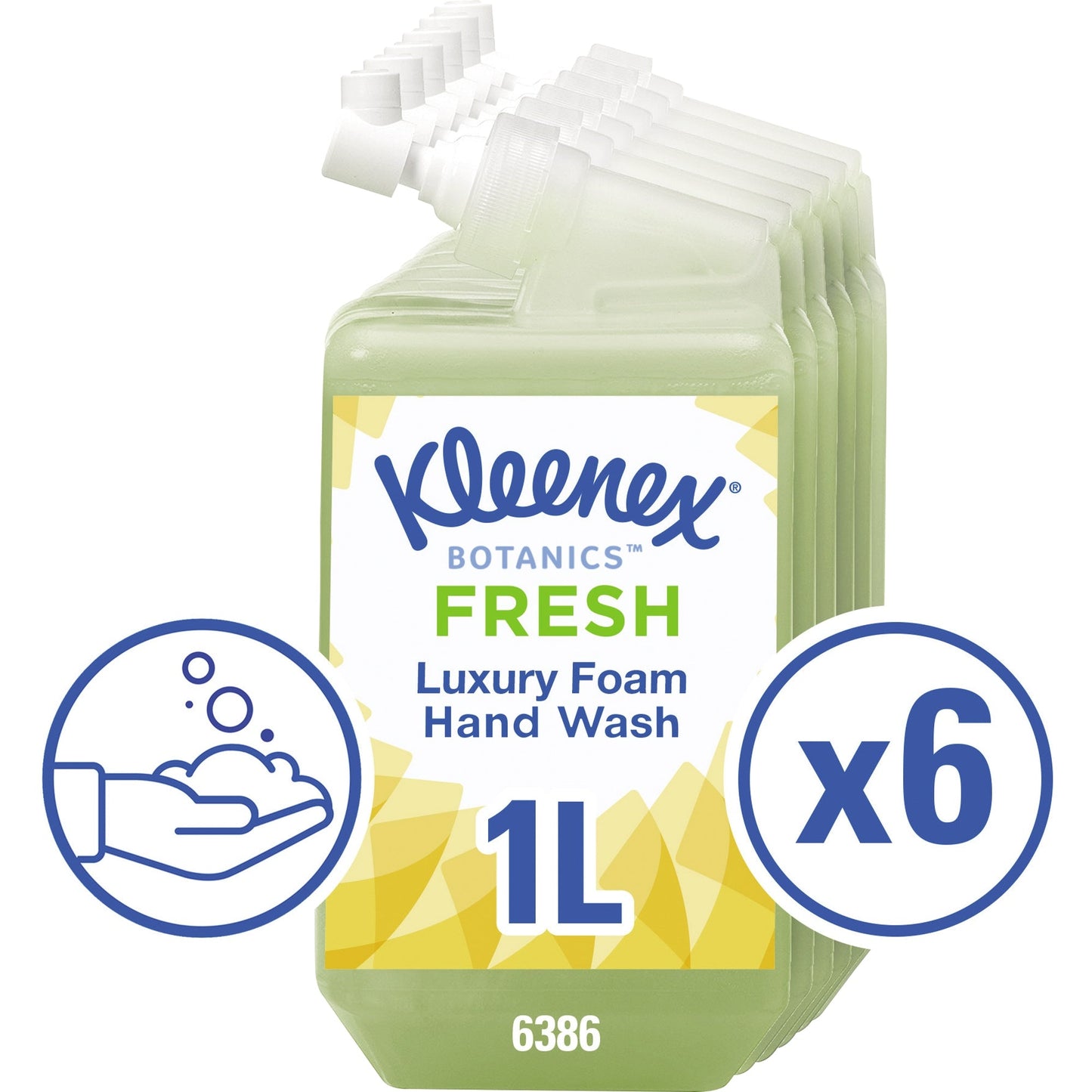 Kleenex® Schaumseife BotanicsT FRESH Aloe Vera, Gurke dermatologisch getestet Kartusche Kunststoff 1l