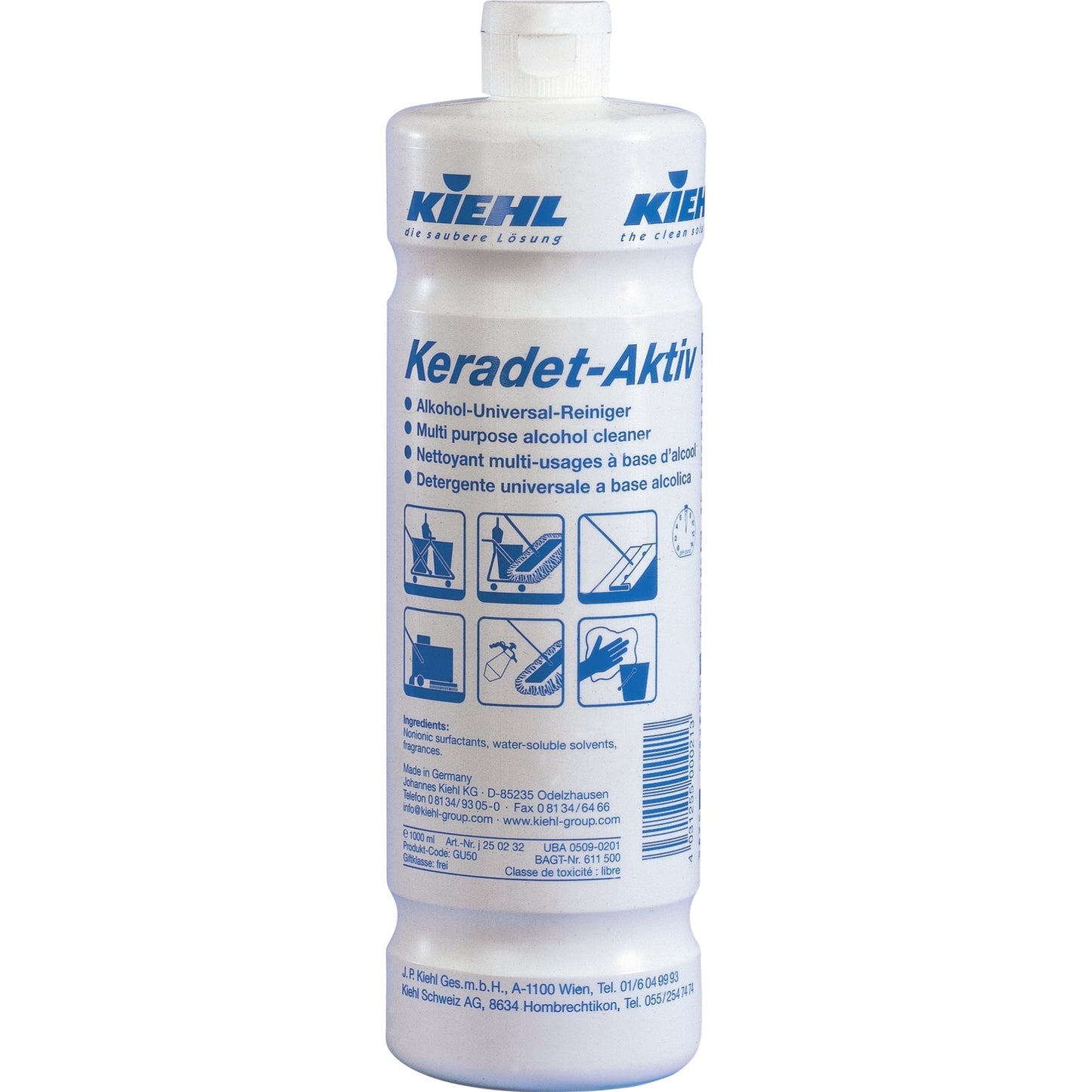Kiehl Allzweckreiniger Keradet-Aktiv nicht dermatologisch getestet 7 Flasche Kunststoff recycelbar 1l