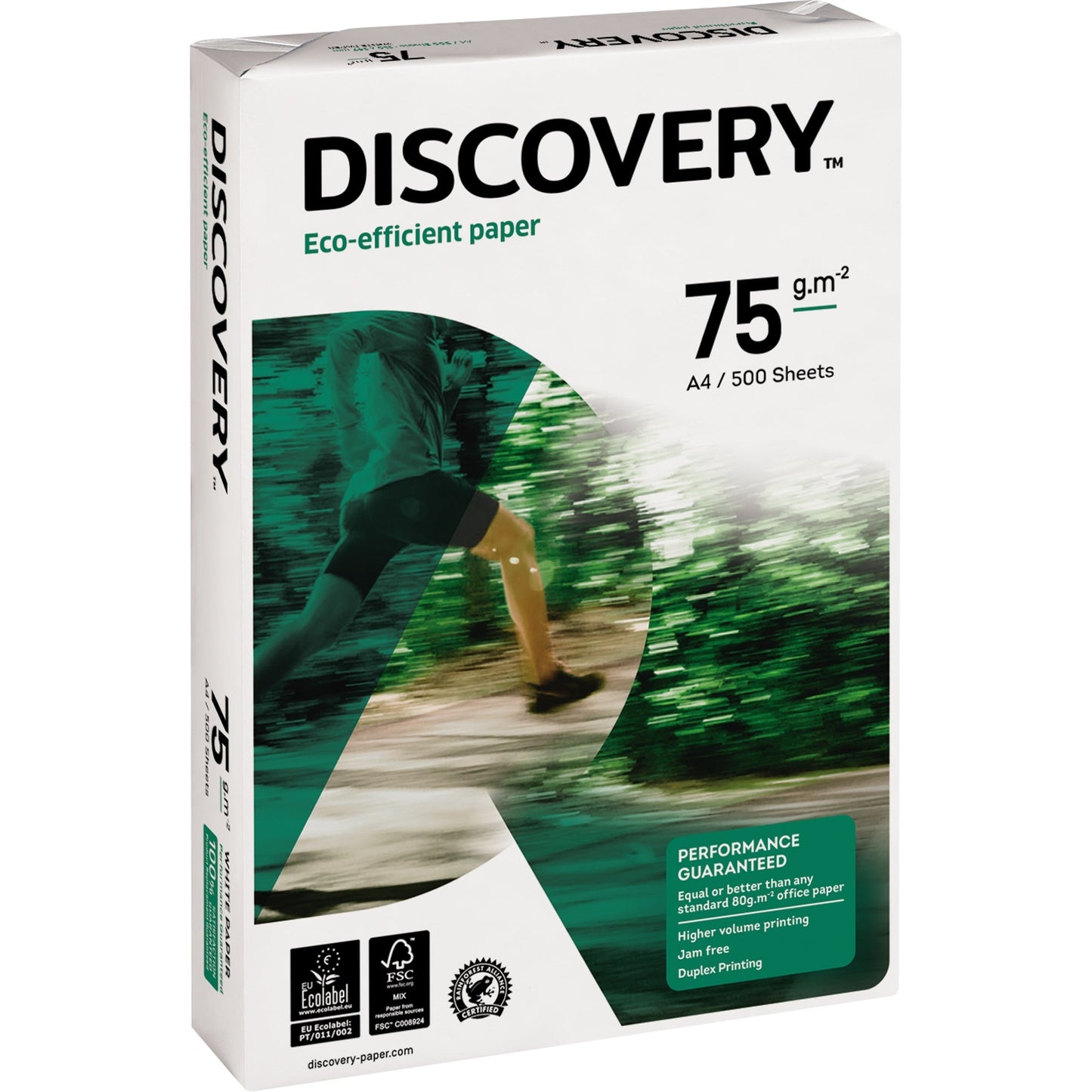 Discovery Kopierpapier Discovery DIN A4 75g/m² elementar chlorfrei gebleicht, holzfrei weiß 2.500 Bl./Pack.