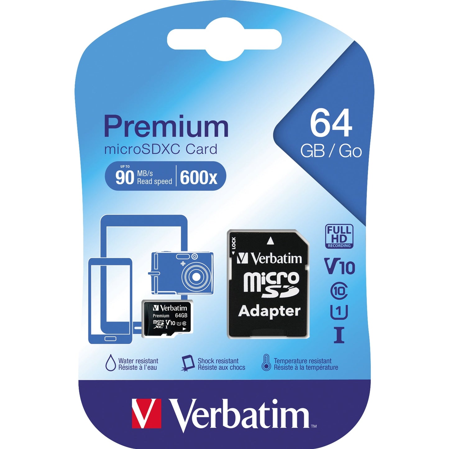 Verbatim Speicherkarte microSDXC 64Gbyte