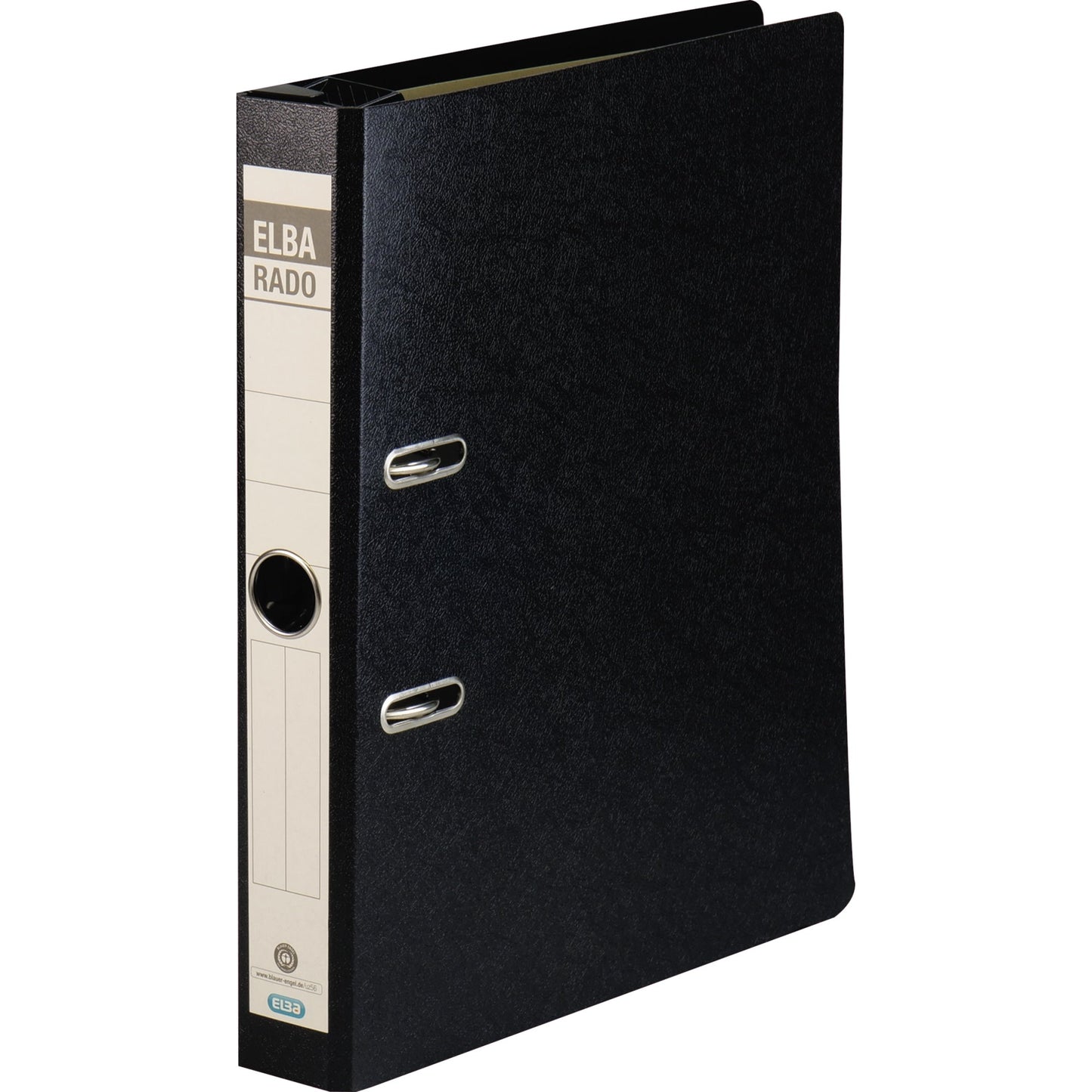 ELBA Hängeordner rado 50mm DIN A4 Rückenschild: geklebt Hebelmechanik Hartpappe schwarz