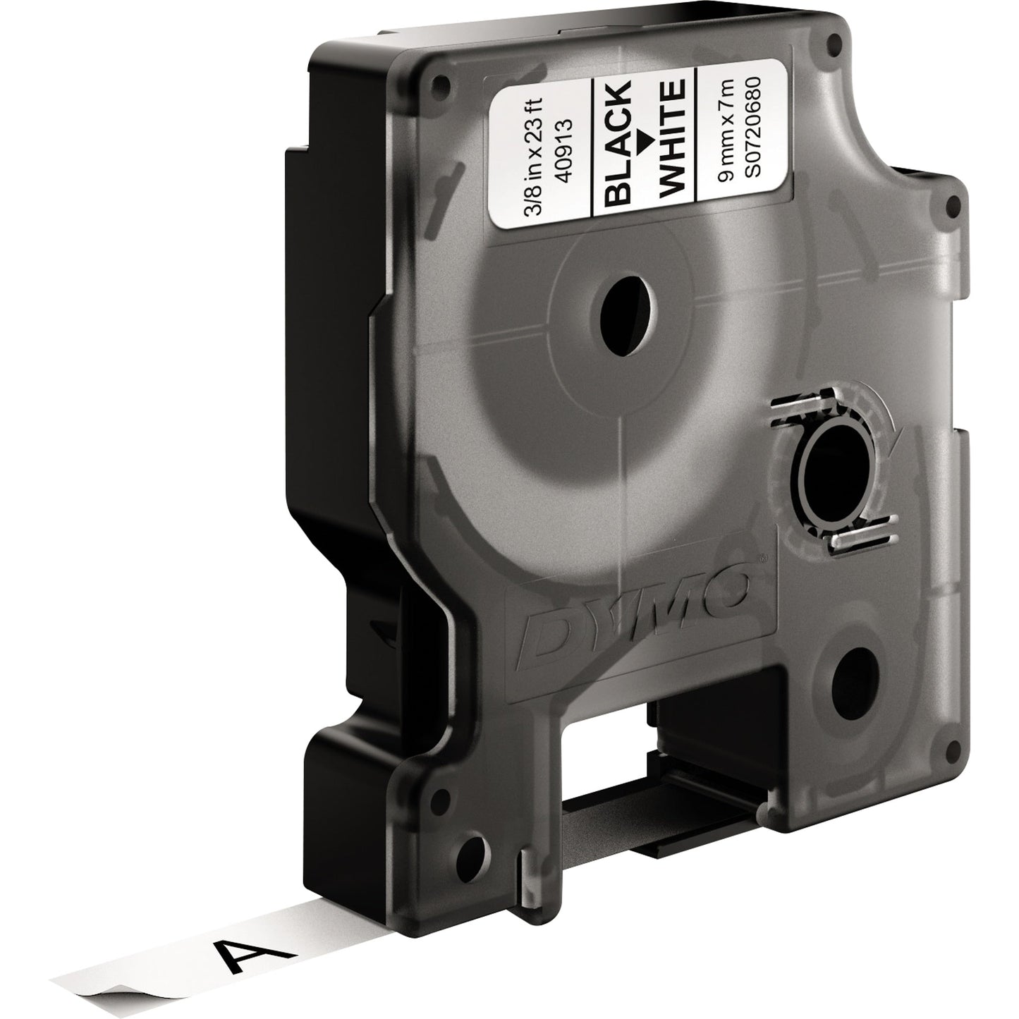 DYMO® Schriftbandkassette 9 mm x 7 m (B x L) weiß schwarz 10 St./Pack.