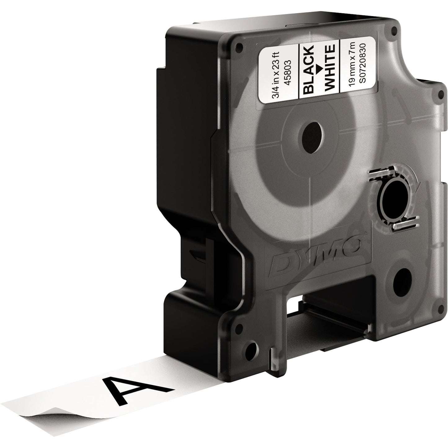 DYMO® Schriftbandkassette 19 mm x 7 m (B x L) weiß schwarz 10 St./Pack.