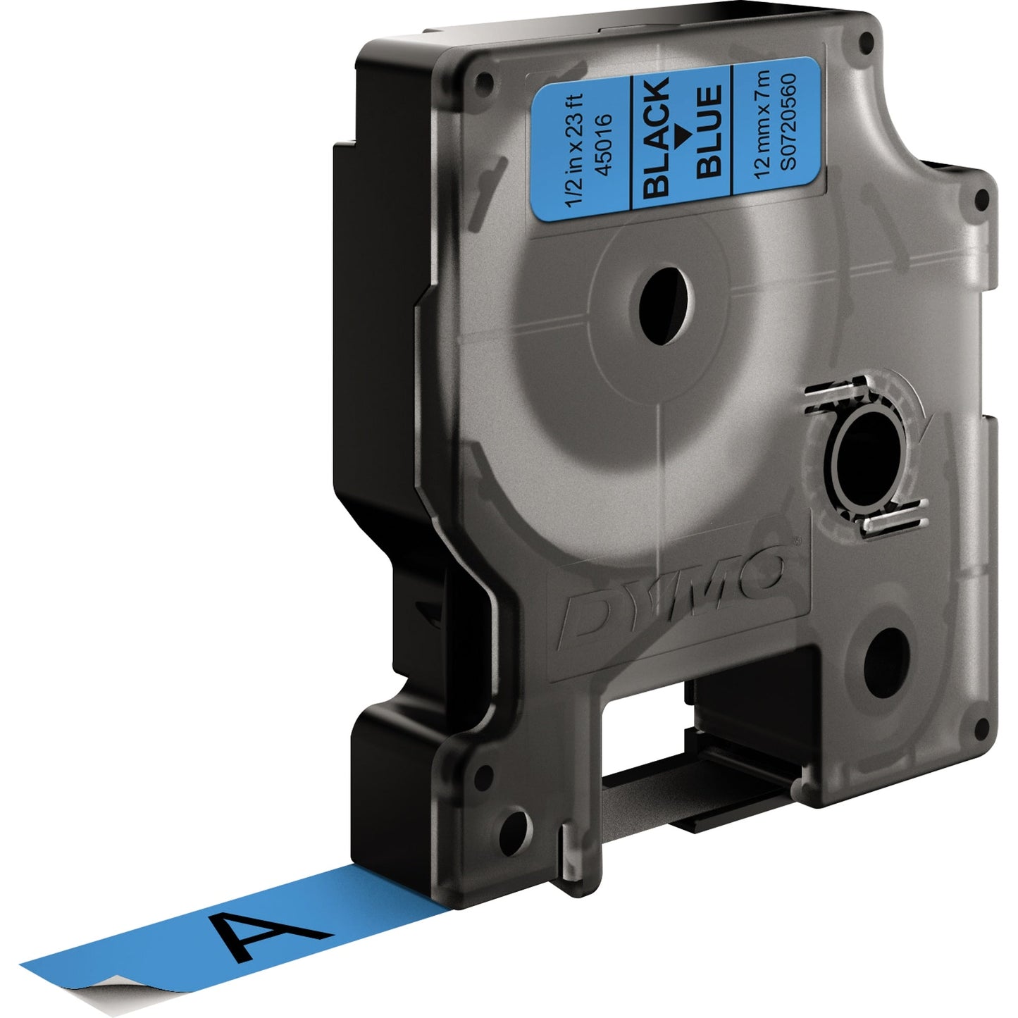 DYMO® Schriftbandkassette 12 mm x 7 m (B x L) blau schwarz