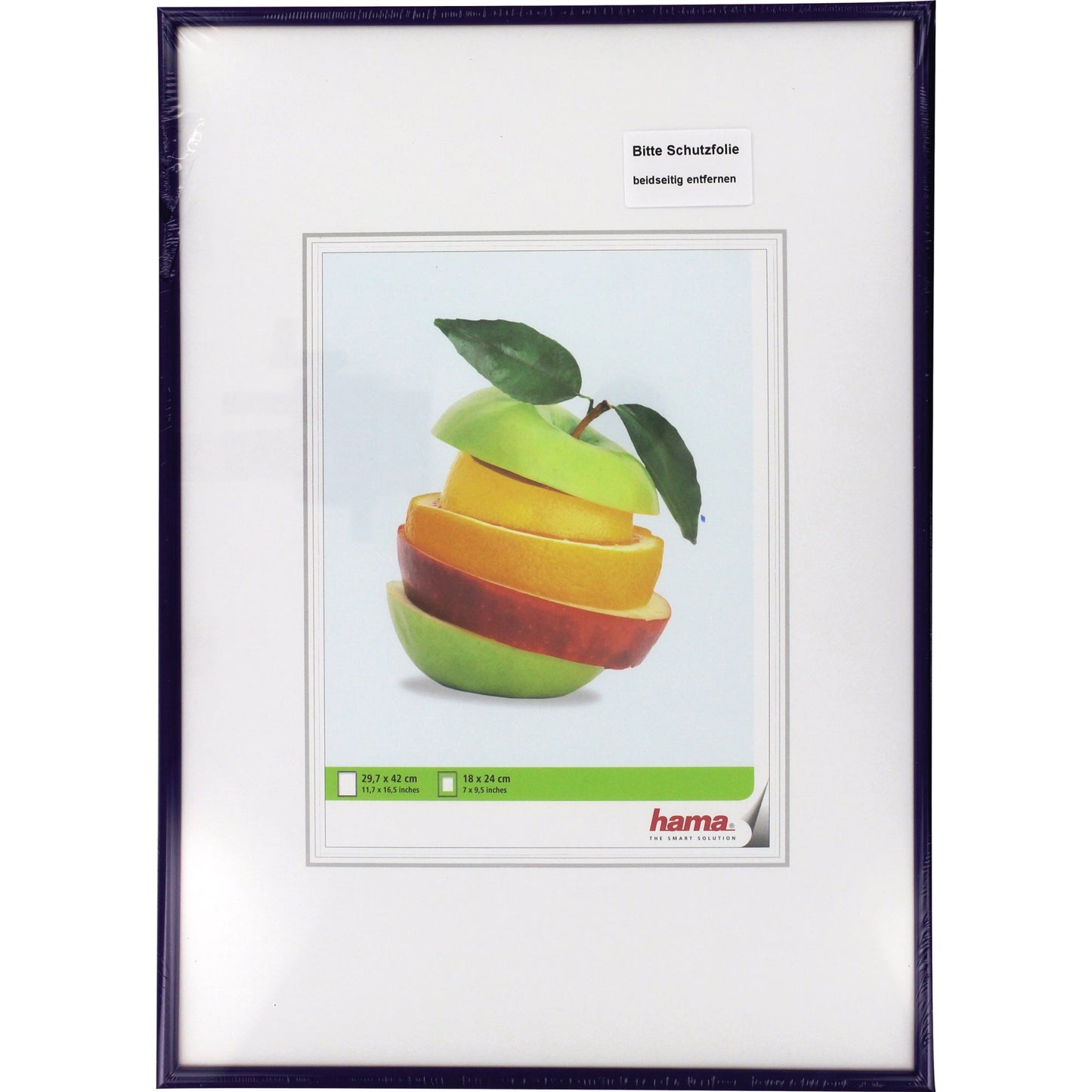 Hama Bilderrahmen Sevilla 29,7 x 42 cm (B x H) 18 x 24 cm (B x H) Polystyrol Kunststoff blau