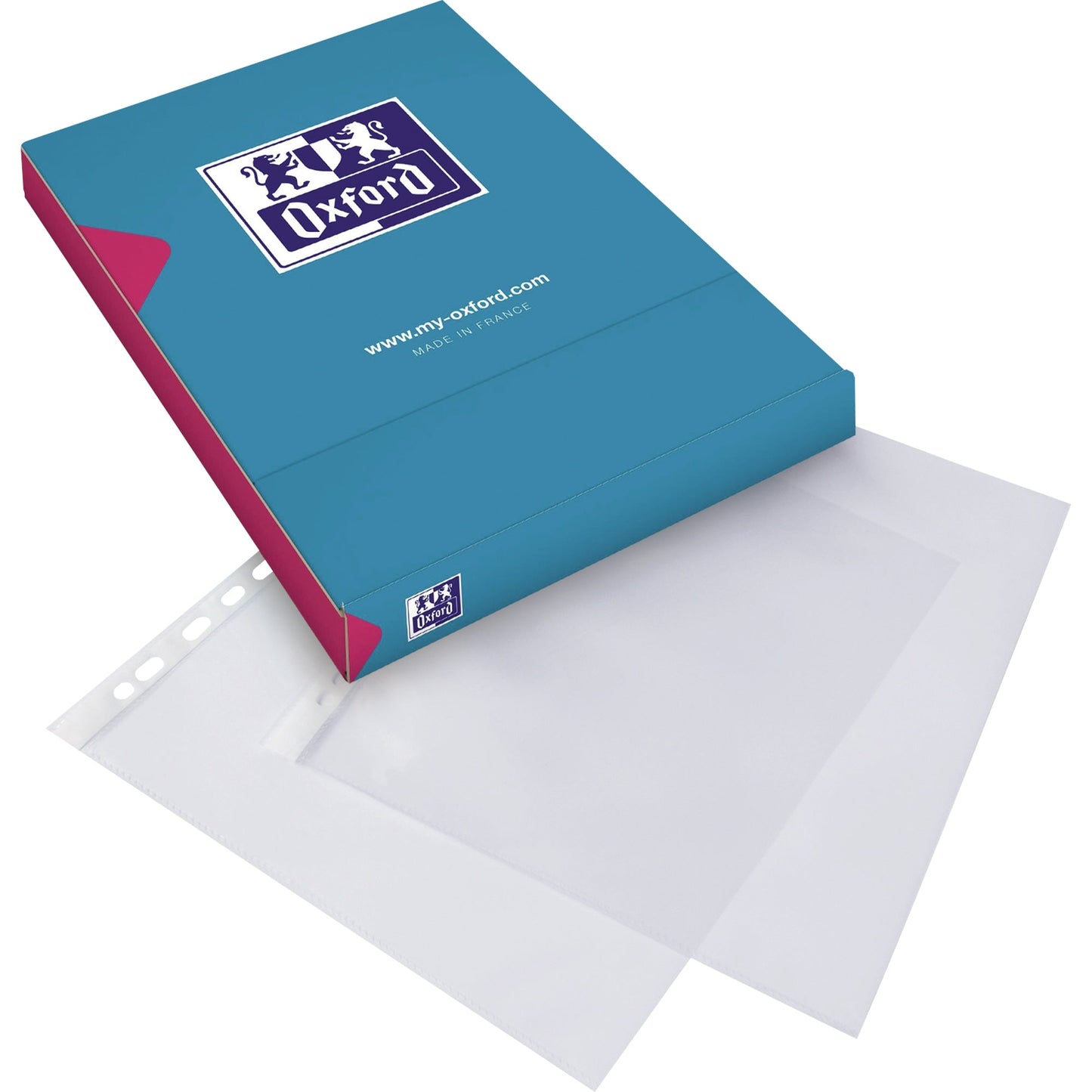 Oxford Prospekthülle Economy DIN A4 60µm oben offen Polypropylen transparent 100 St./Pack.